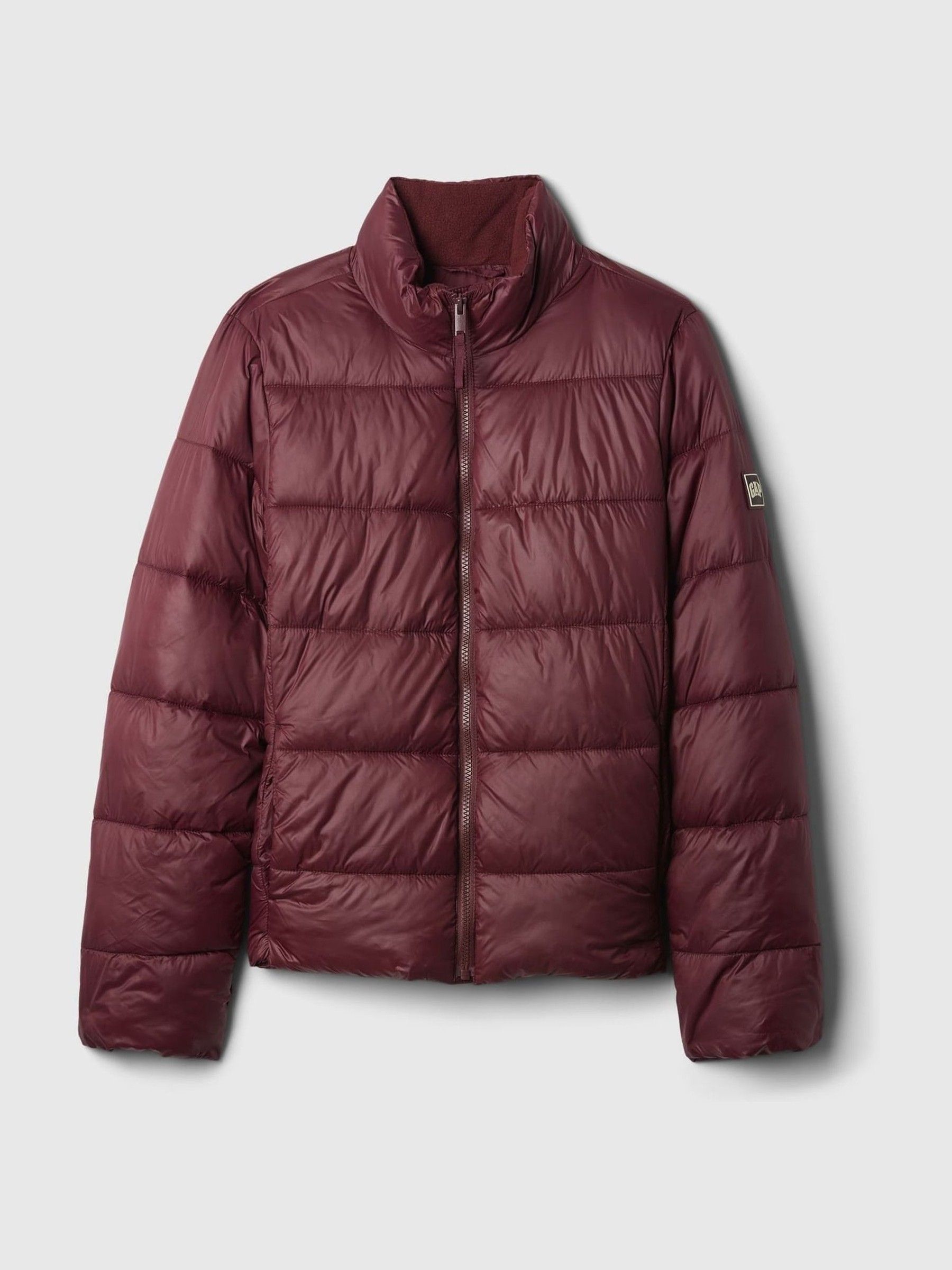Burgundy Red Cold Control Puffer Jacket - Image 5 of 6
