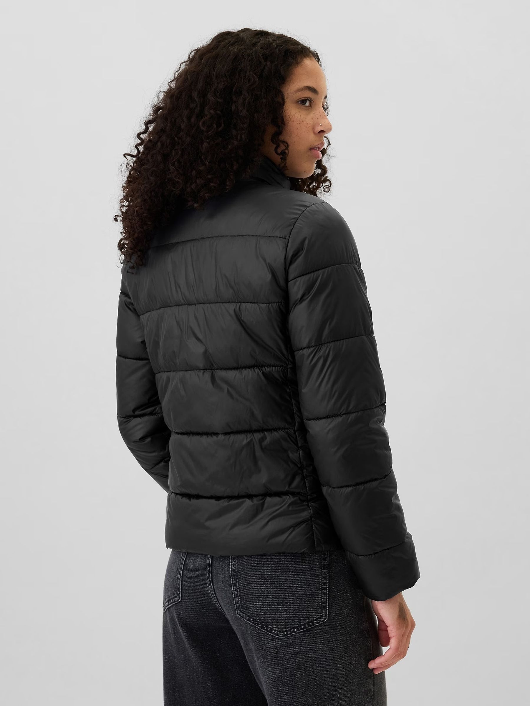 Black Cold Control Puffer Jacket - Image 2 of 6