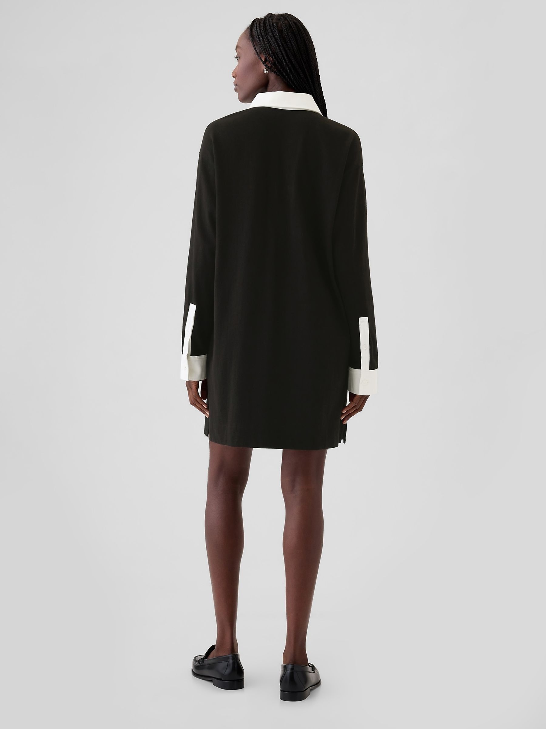 Black Polo Mini Dress - Image 2 of 5