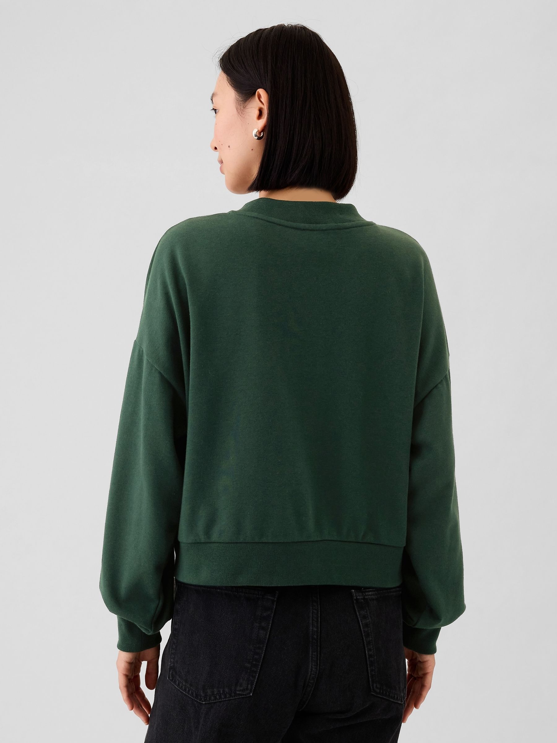 Green Vintage Soft Oversized Varsity Jersey Cardigan - Image 2 of 5