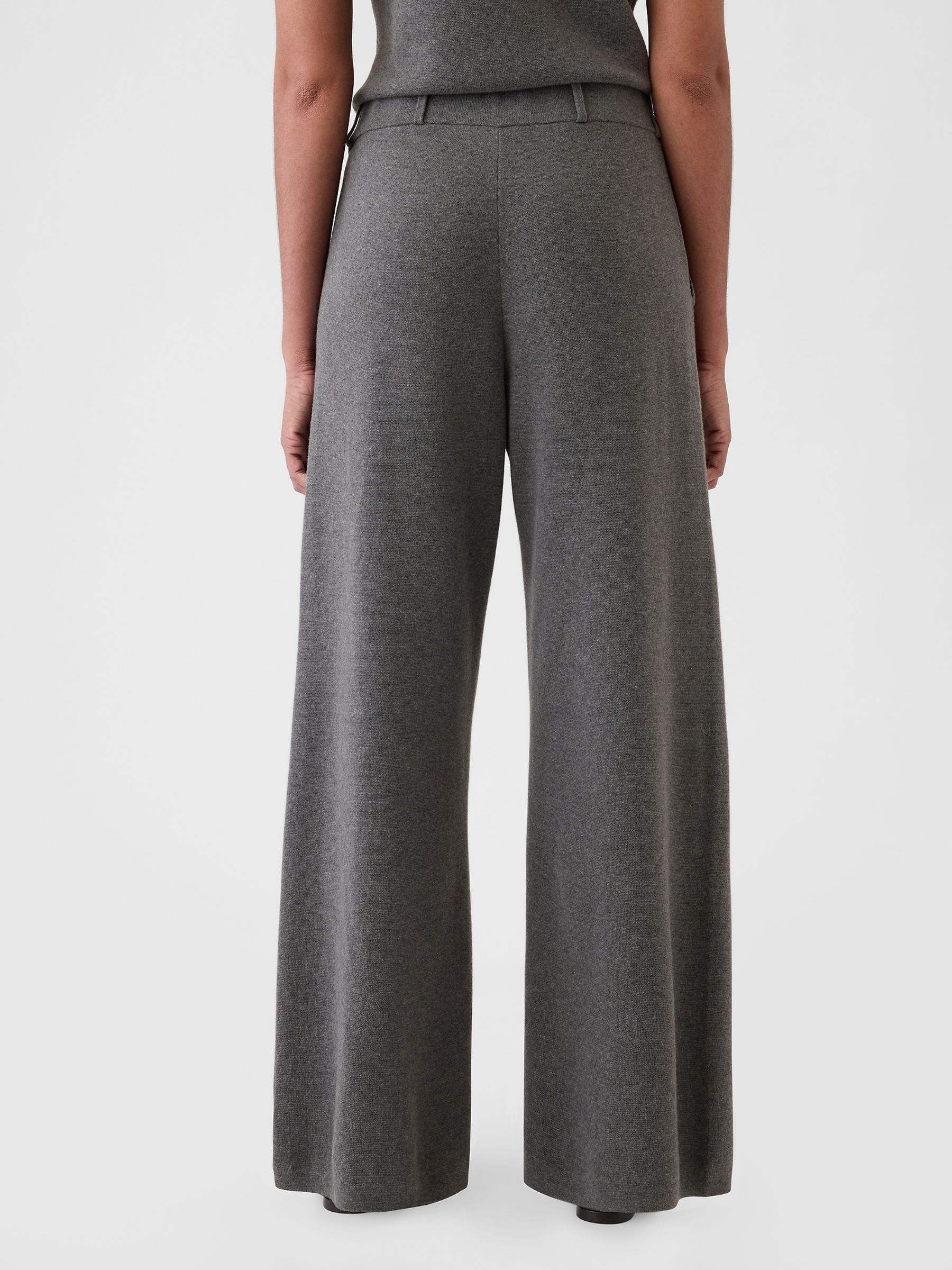Grey CashSoft Pleated Trousers - Image 3 of 7