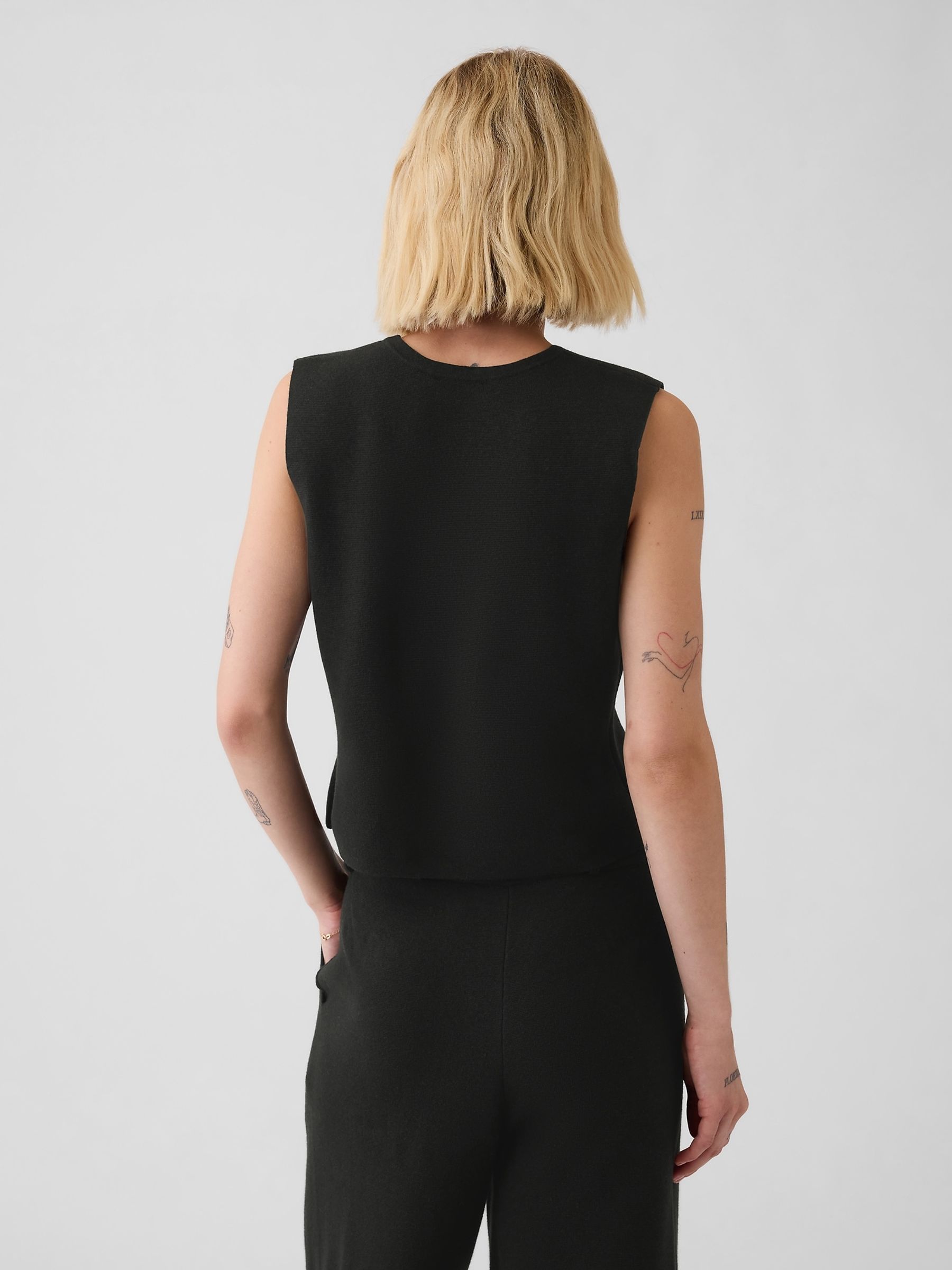 Black CashSoft Waistcoat - Image 2 of 5