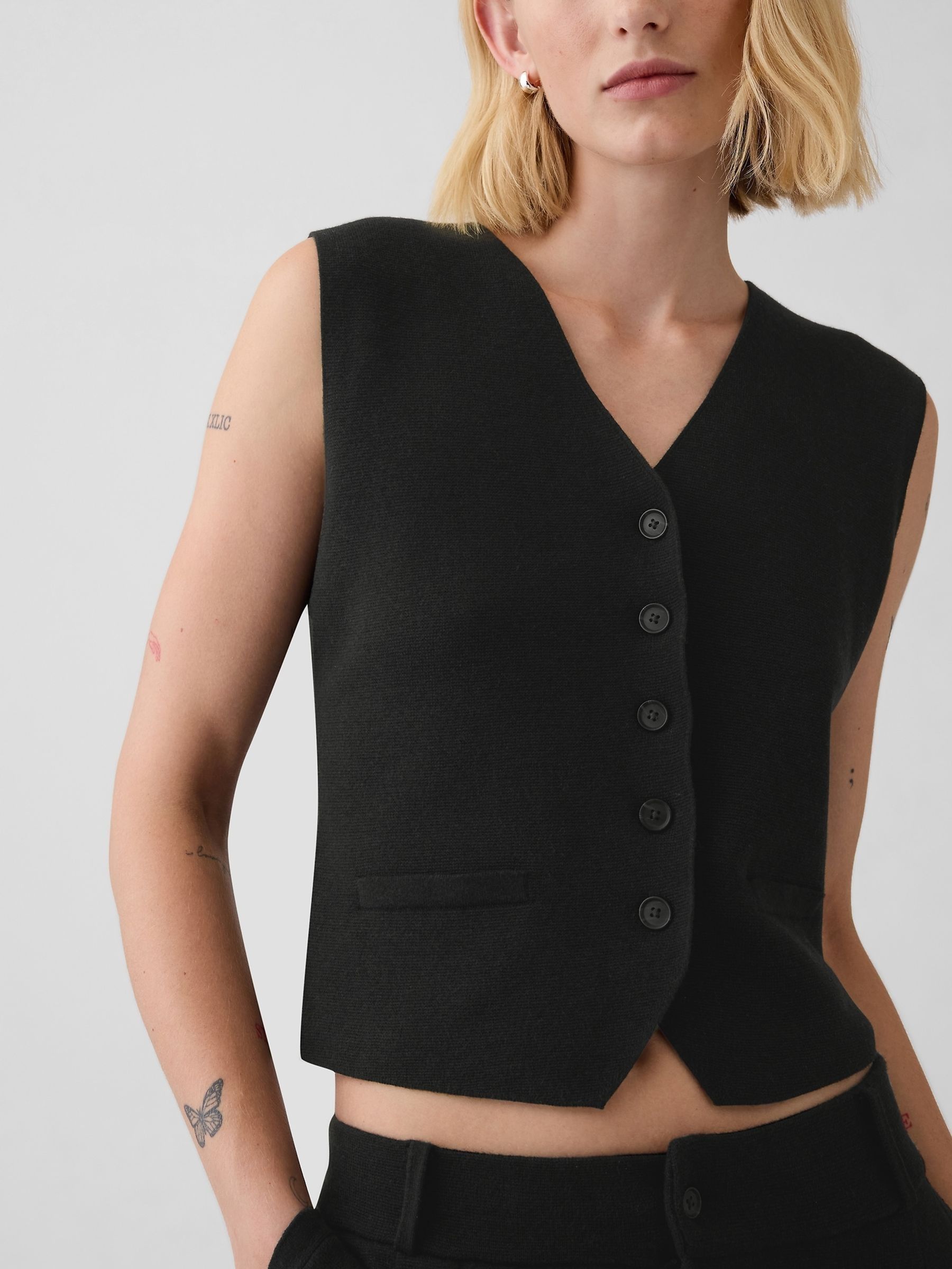 Black CashSoft Waistcoat - Image 4 of 5