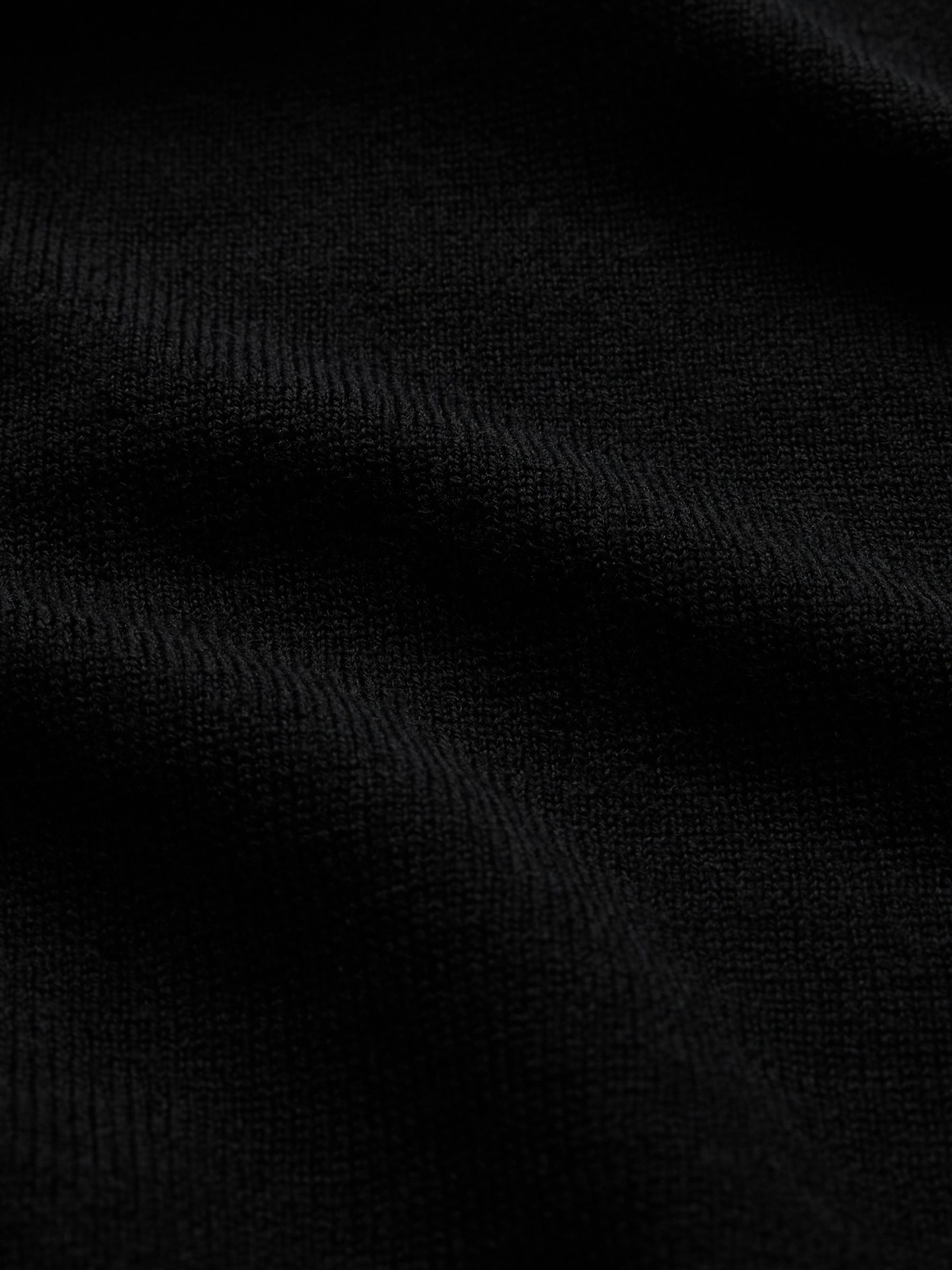 Black Merino Wool Turtle Neck Jumper - Image 4 of 4