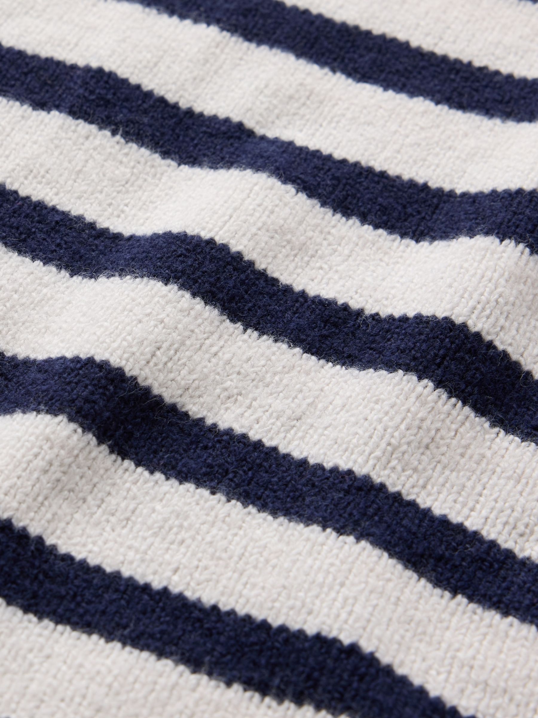 White/Black Stripe CashSoft Crew Neck Jumper - Image 5 of 5