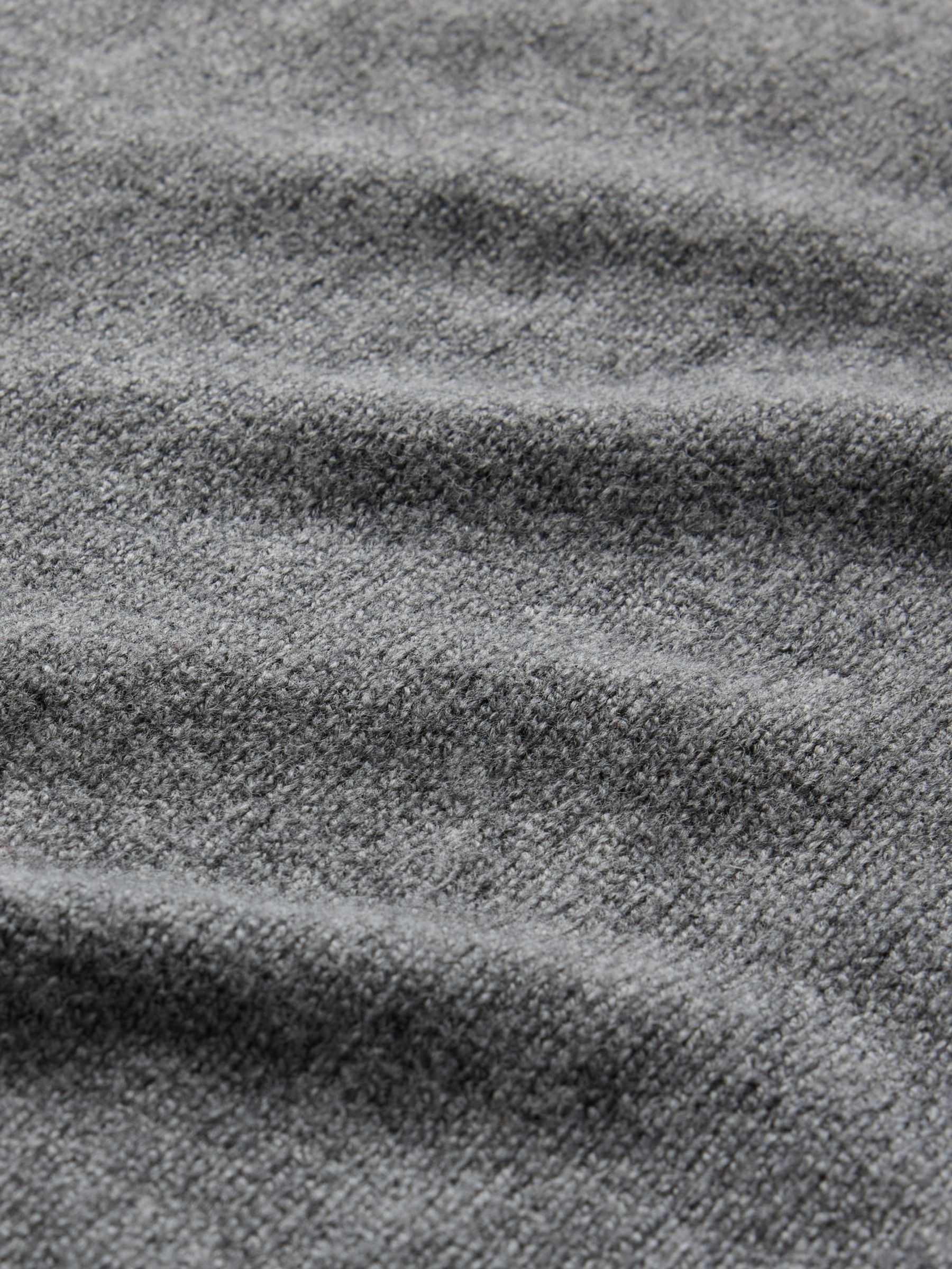 Grey CashSoft Textured Crew Neck Jumper - Image 5 of 5