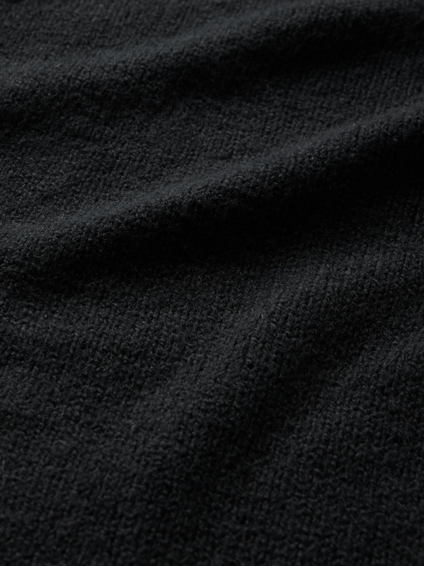 Black CashSoft Textured Crew Neck Jumper - Image 5 of 5