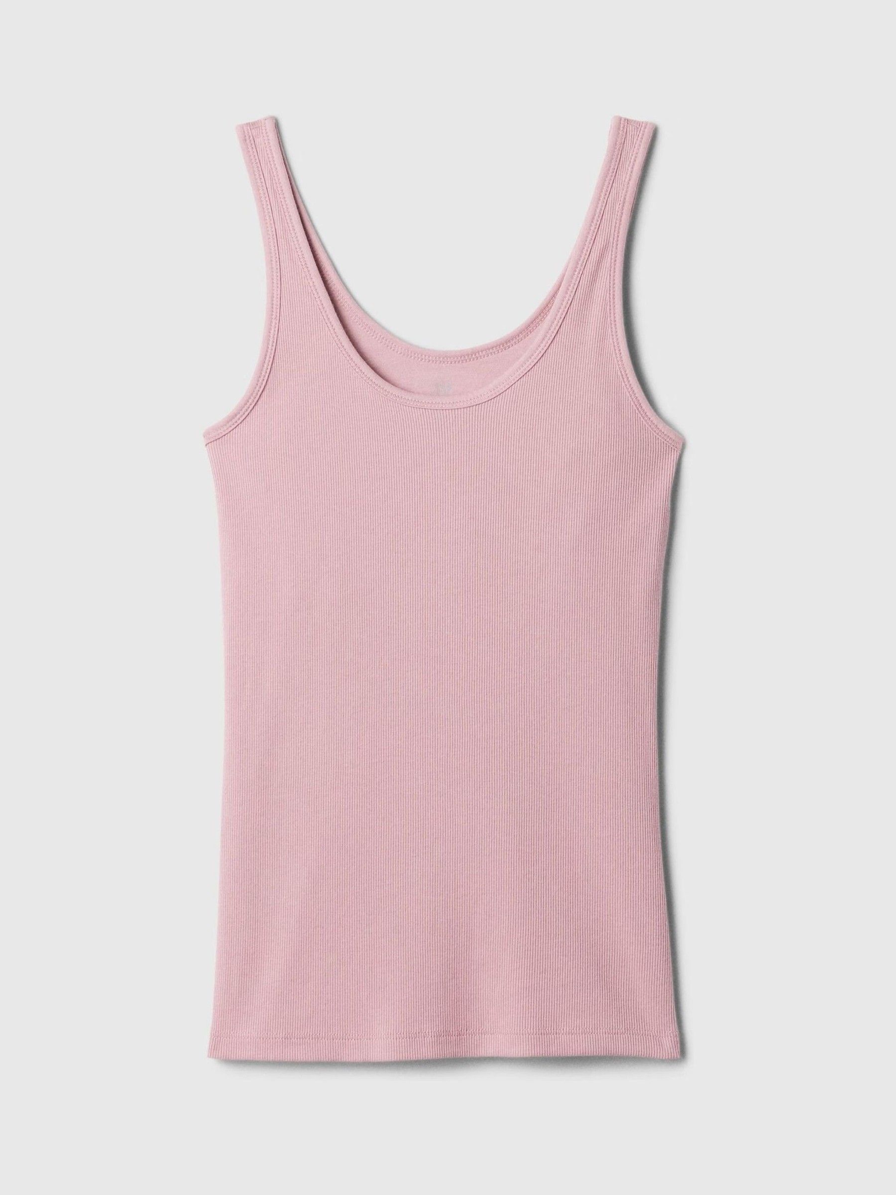 Pink Ribbed Support Pyjama Tank Top - Image 4 of 4