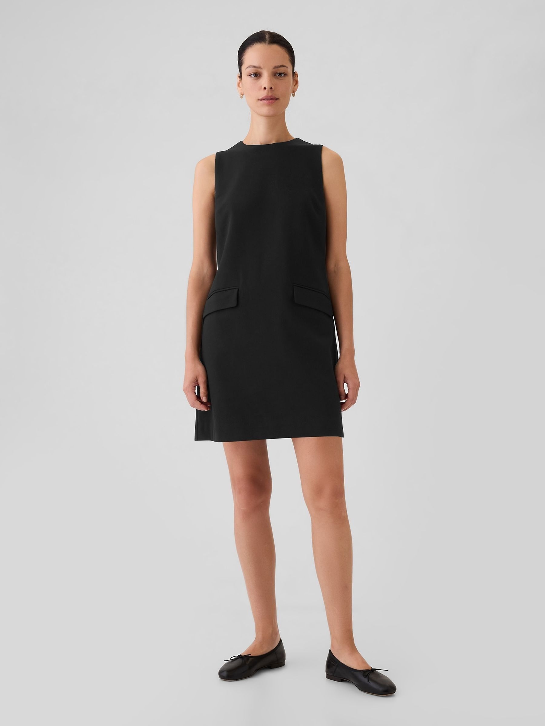 Black Shift Mini Dress - Image 2 of 5