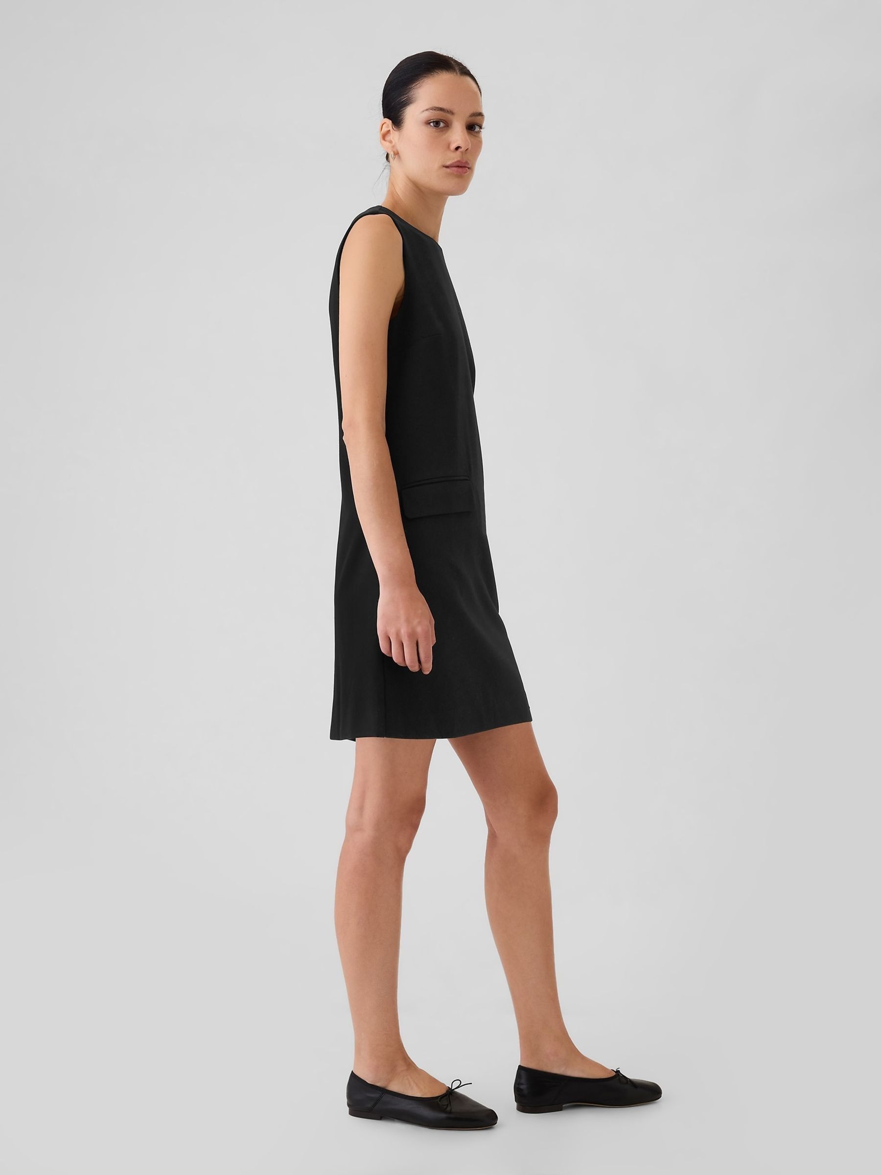 Black Shift Mini Dress - Image 4 of 5