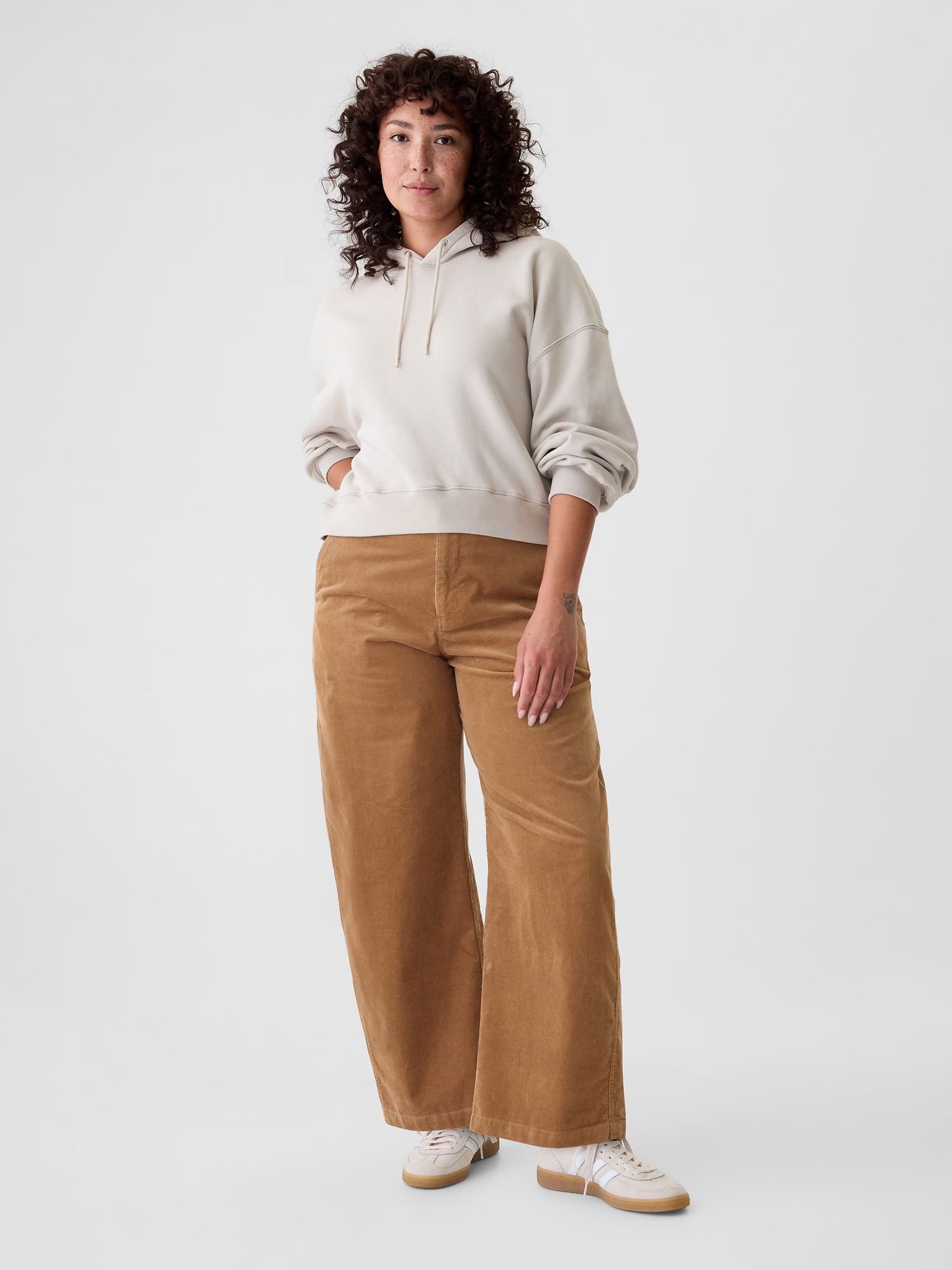 Camel 365 High Rise Corduroy Tapered Trousers - Image 2 of 5
