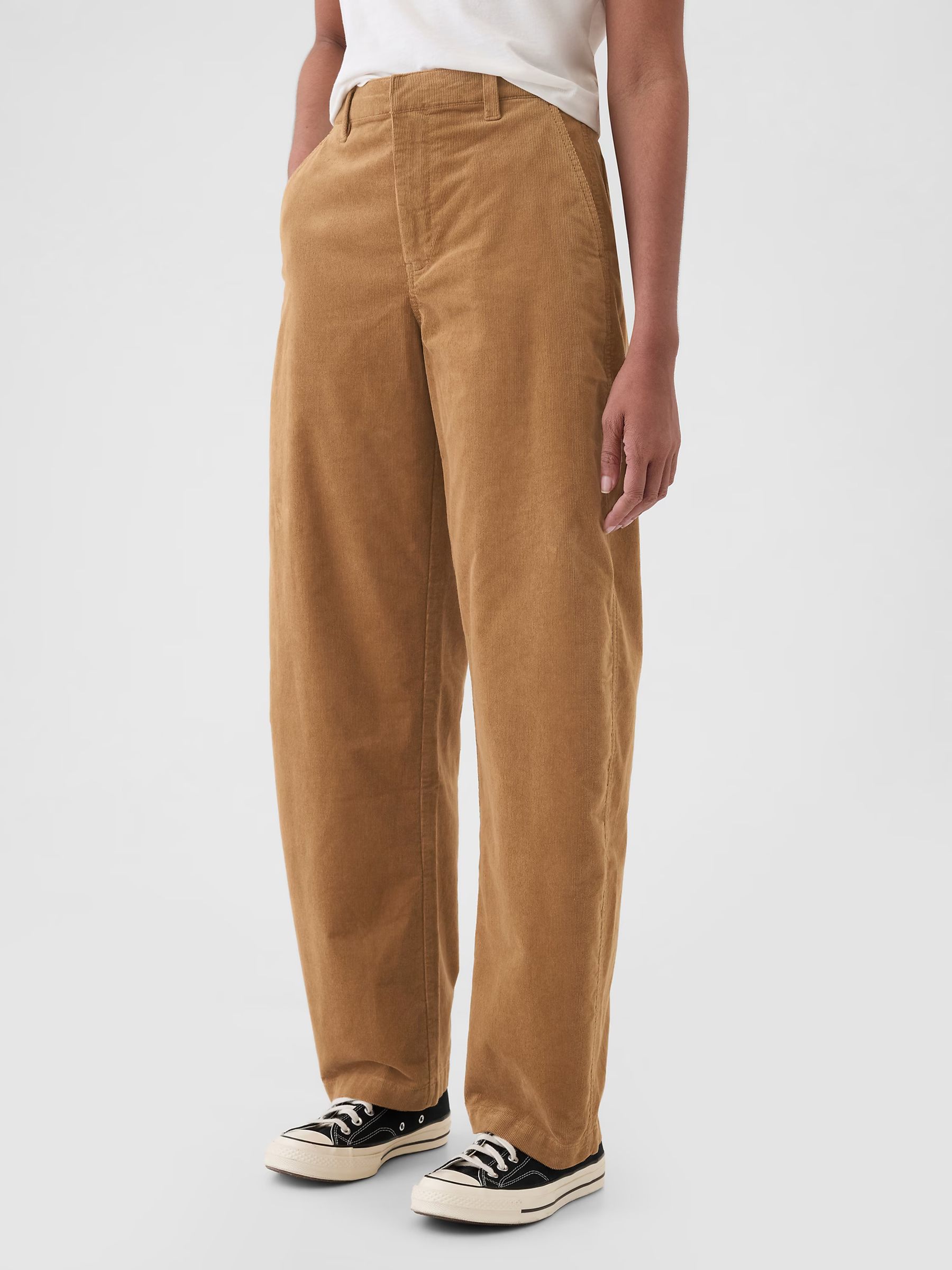 Camel 365 High Rise Corduroy Tapered Trousers - Image 3 of 5