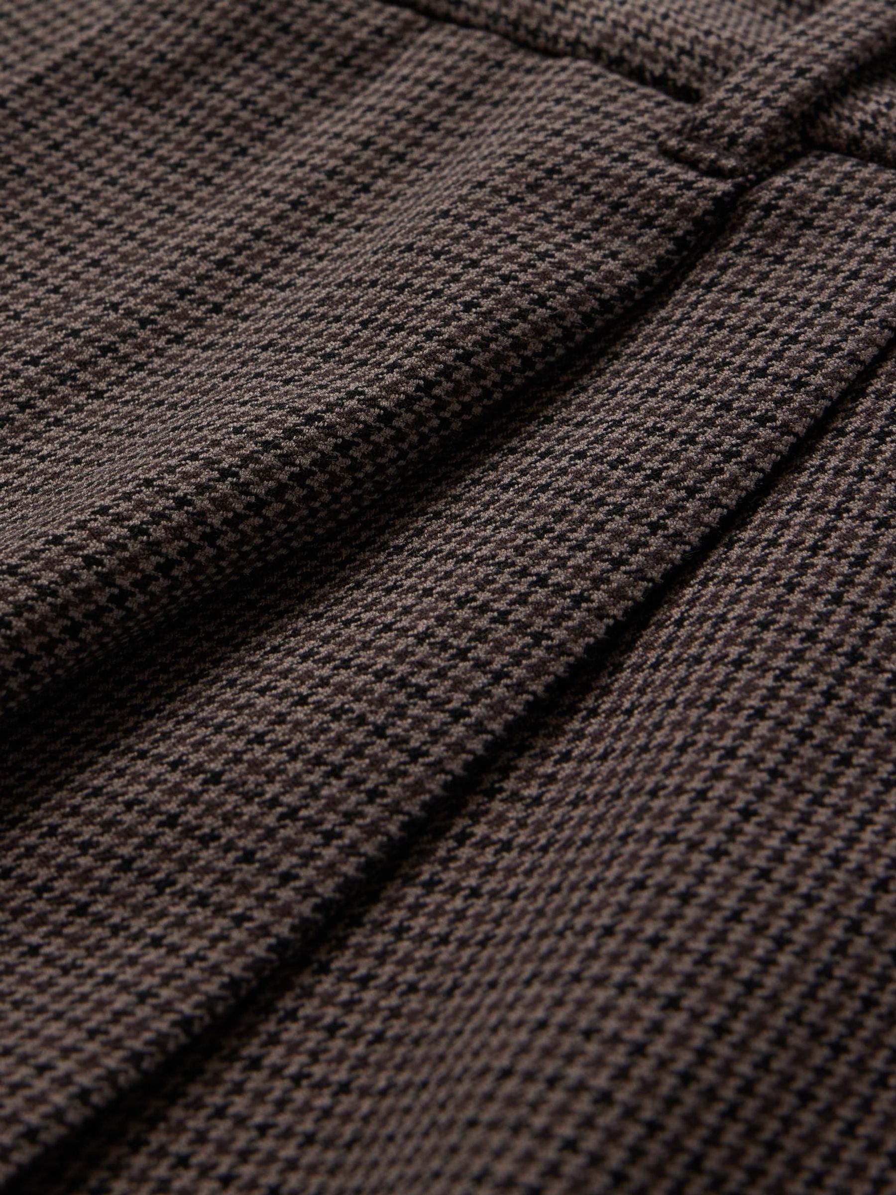 Brown 365 High Waisted Brushed Twill Pleated Trousers - Image 8 of 8