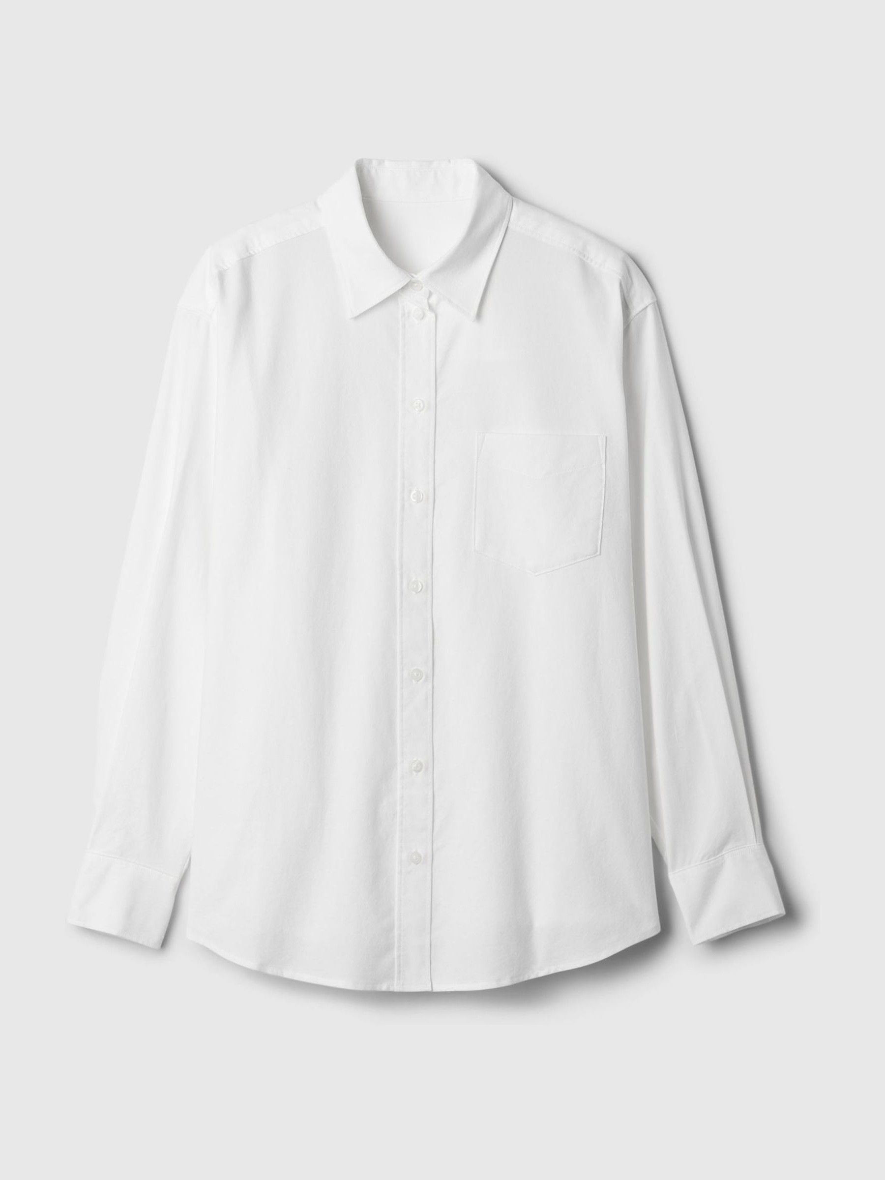White Organic Cotton Oxford Oversized Shirt - Image 4 of 4