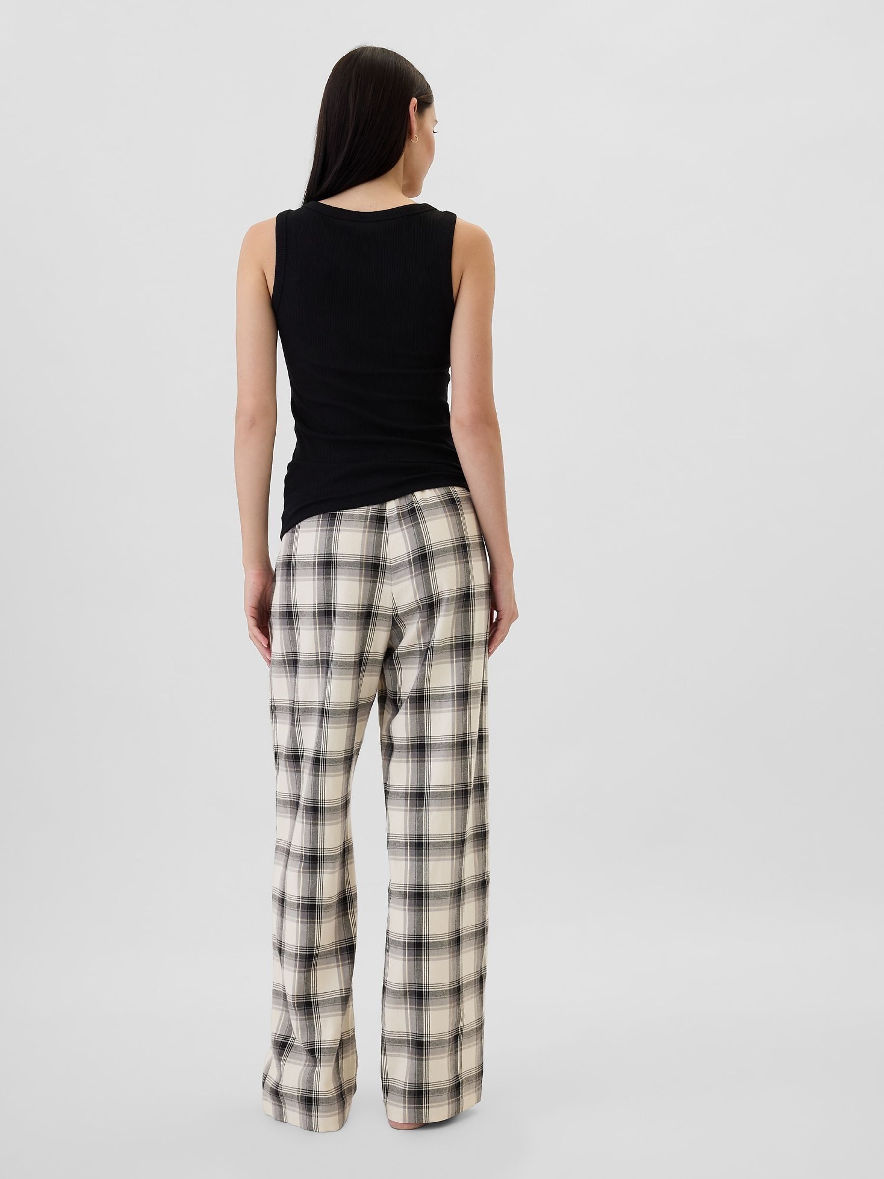 White Matching Family Christmas Relaxed Flannel Pyjama Bottoms - Image 2 of 4