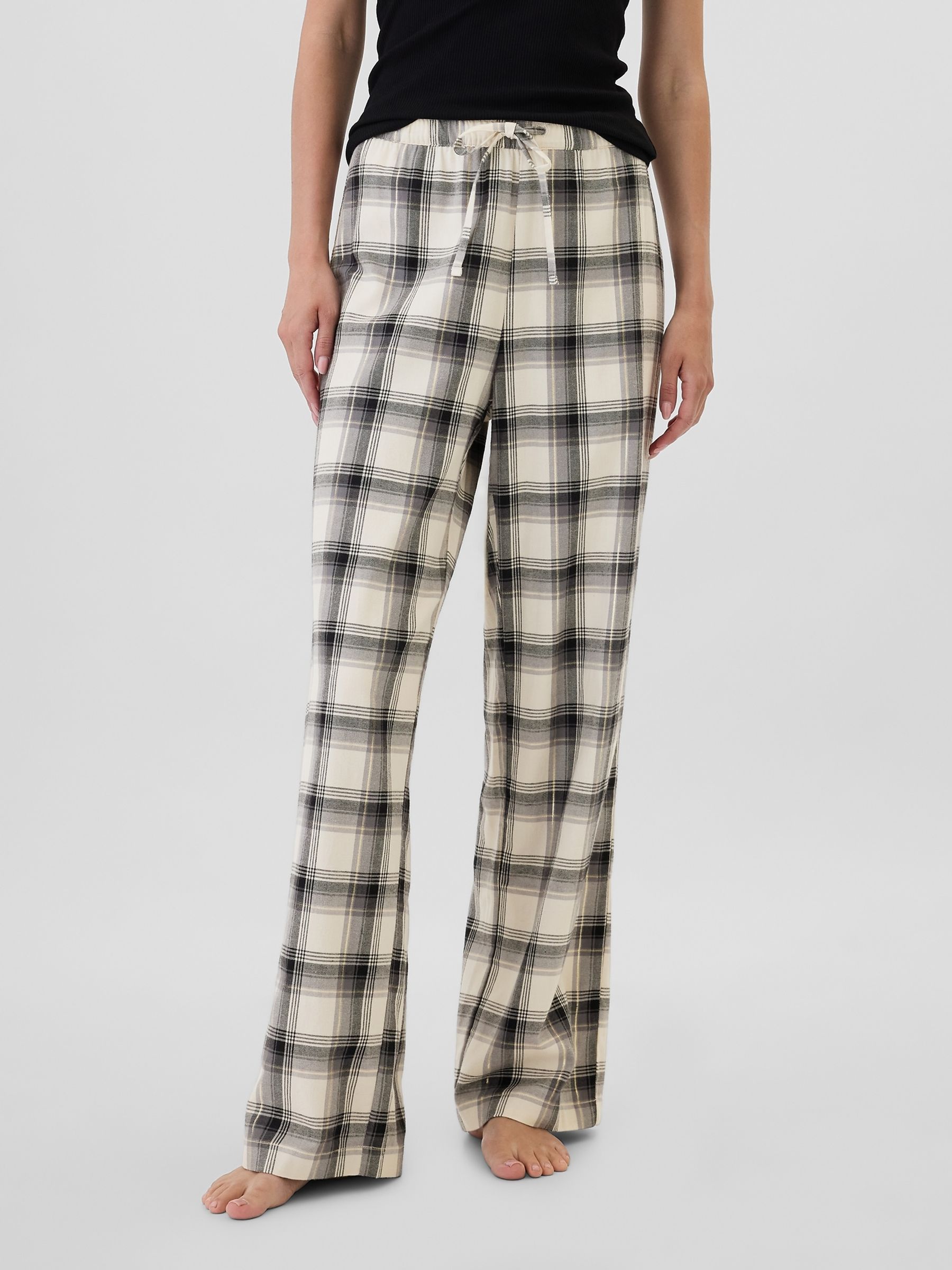 White Matching Family Christmas Relaxed Flannel Pyjama Bottoms - Image 3 of 4