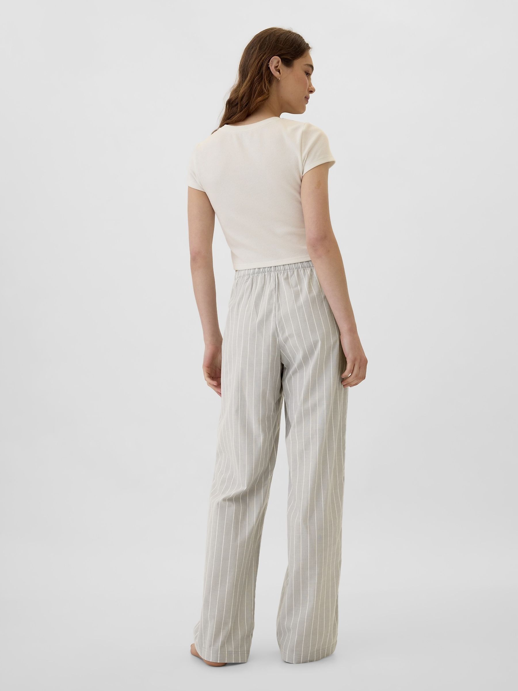 Grey Poplin Pyjama Bottoms - Image 2 of 4