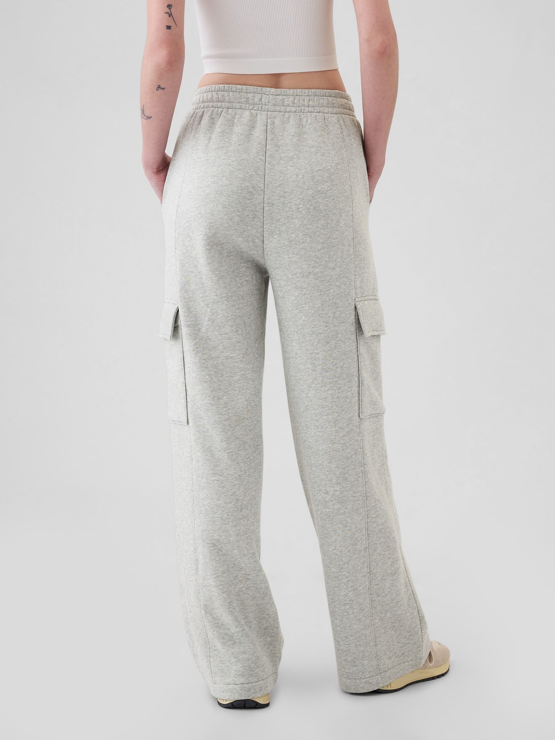 Grey Vintage Soft Cargo Wide Leg Joggers - Image 2 of 6