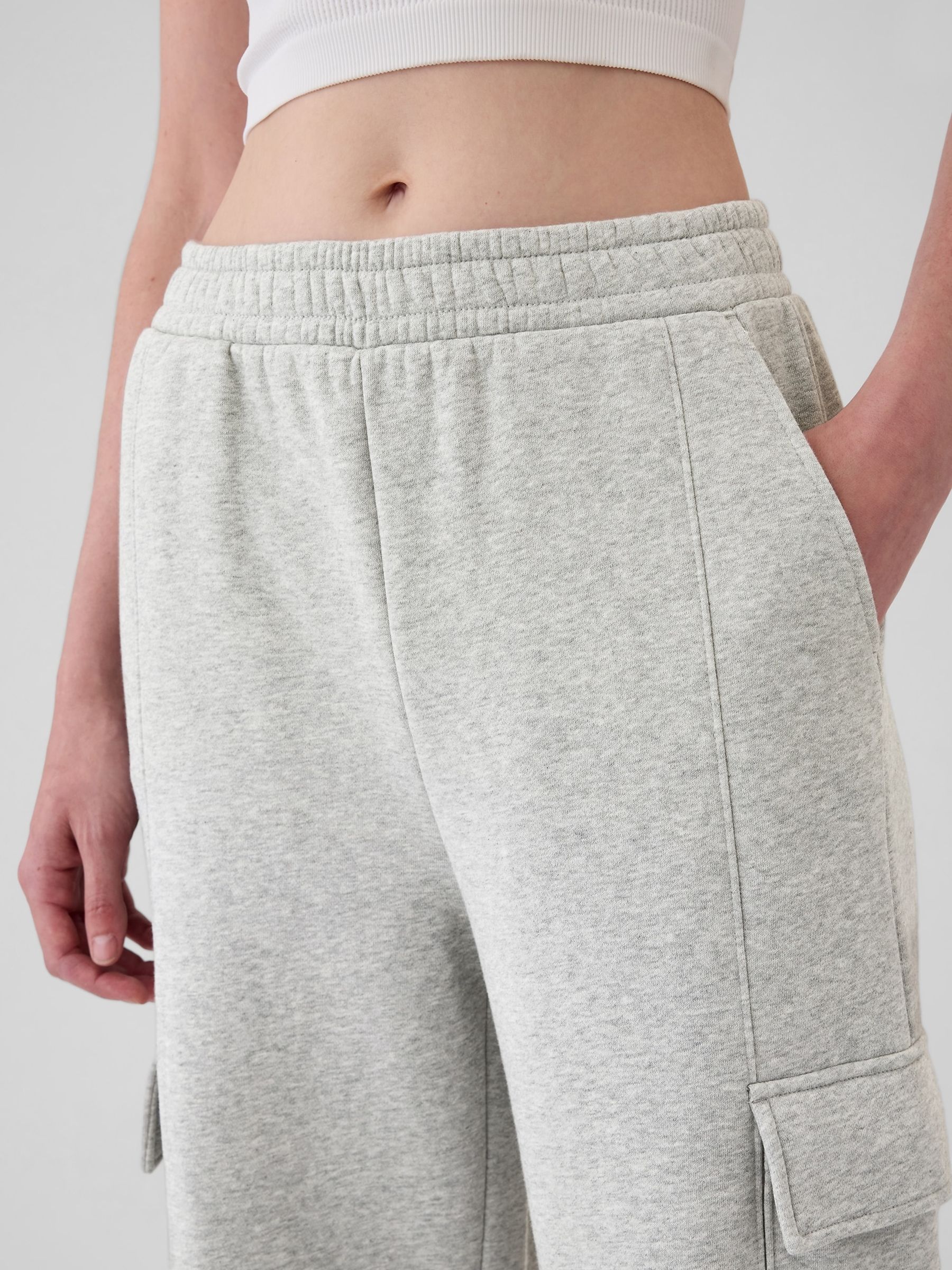 Grey Vintage Soft Cargo Wide Leg Joggers - Image 5 of 6