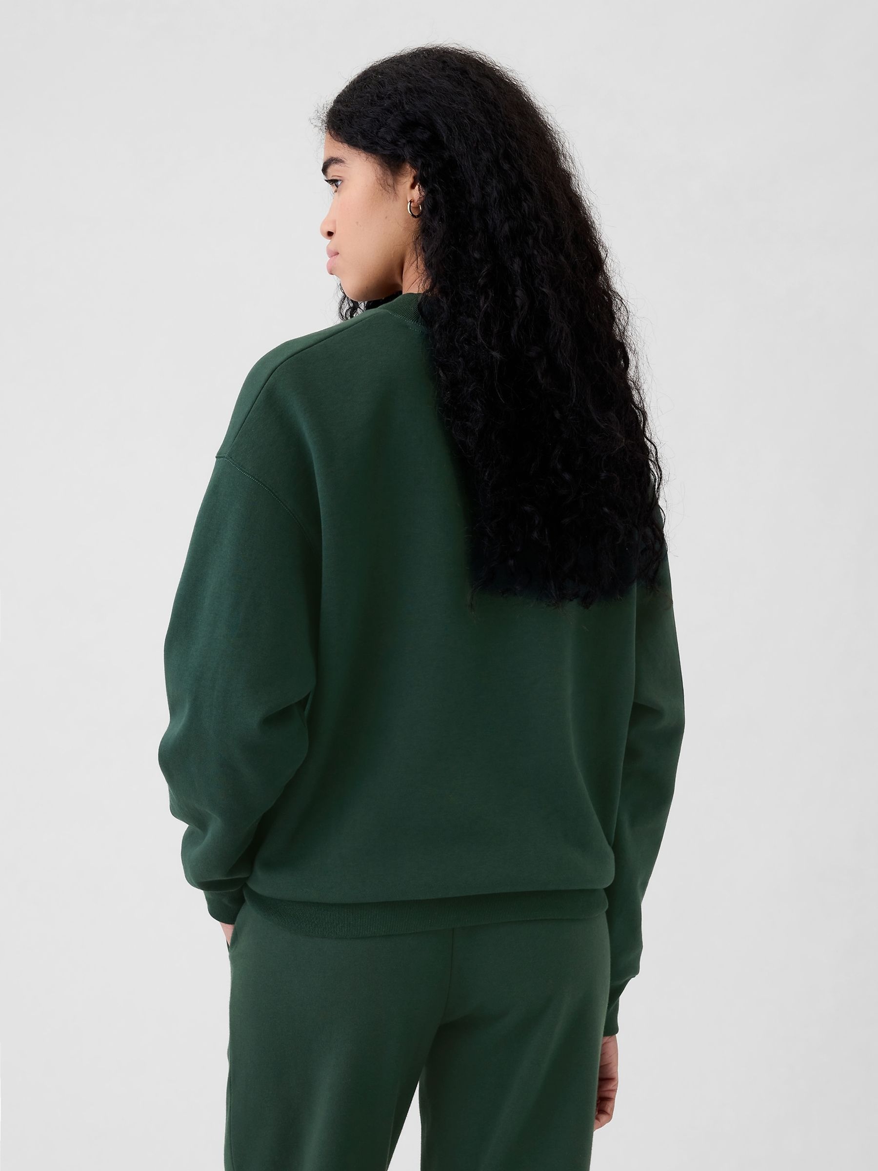 Green Athletic Logo Mock Neck Jumper - Image 2 of 5