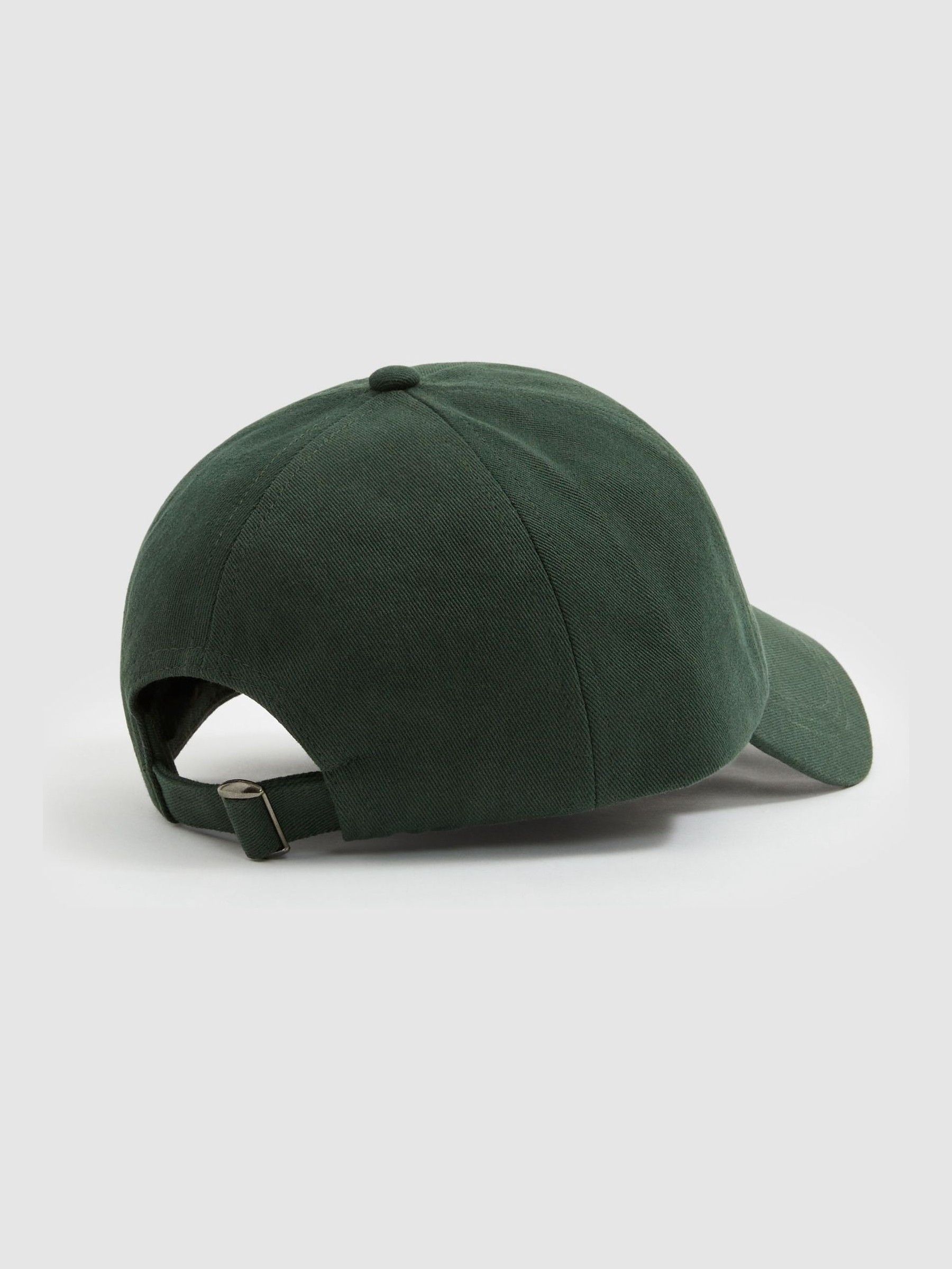 Twill Logo-Embroidered Cap in Green/Ivory - Image 3 of 4