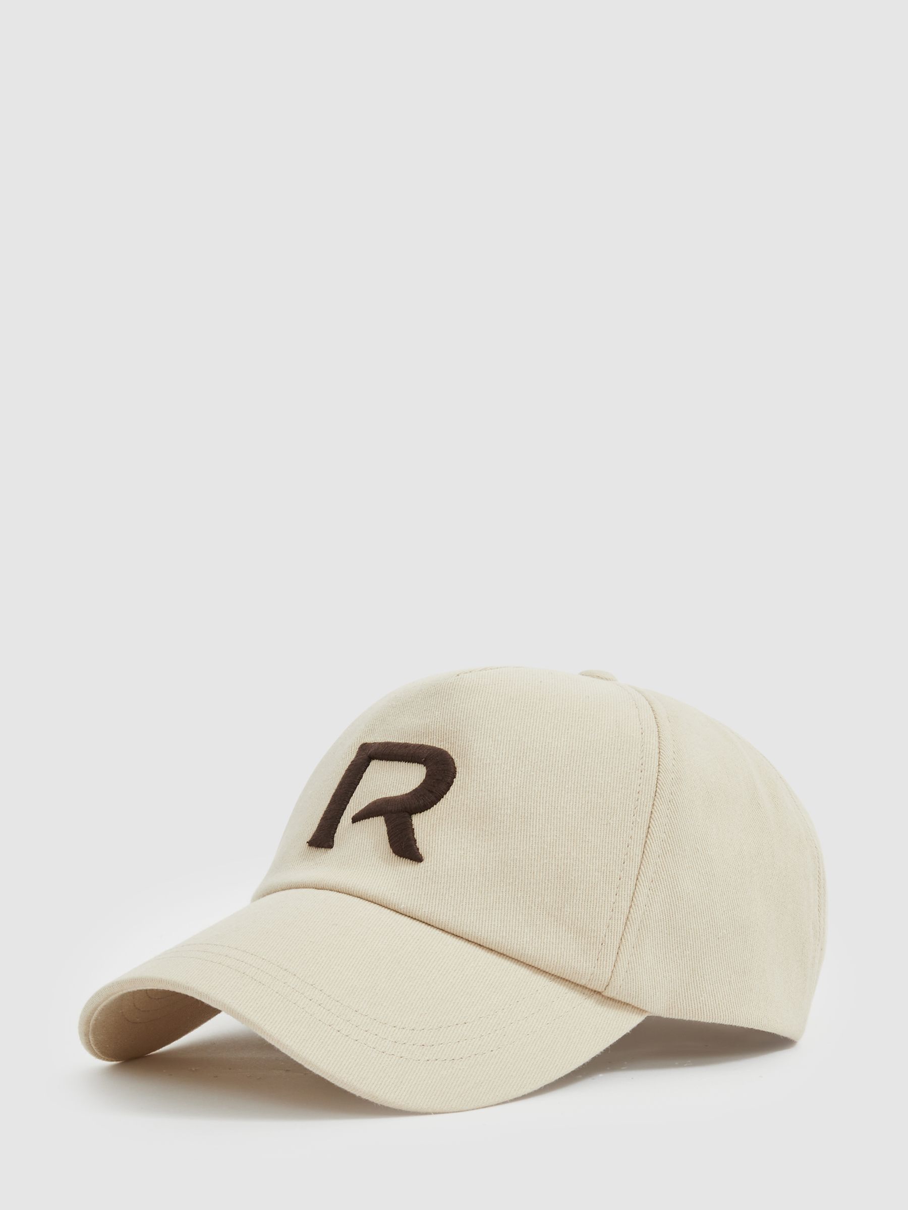 Twill Logo-Embroidered Cap in Stone - Image 1 of 4