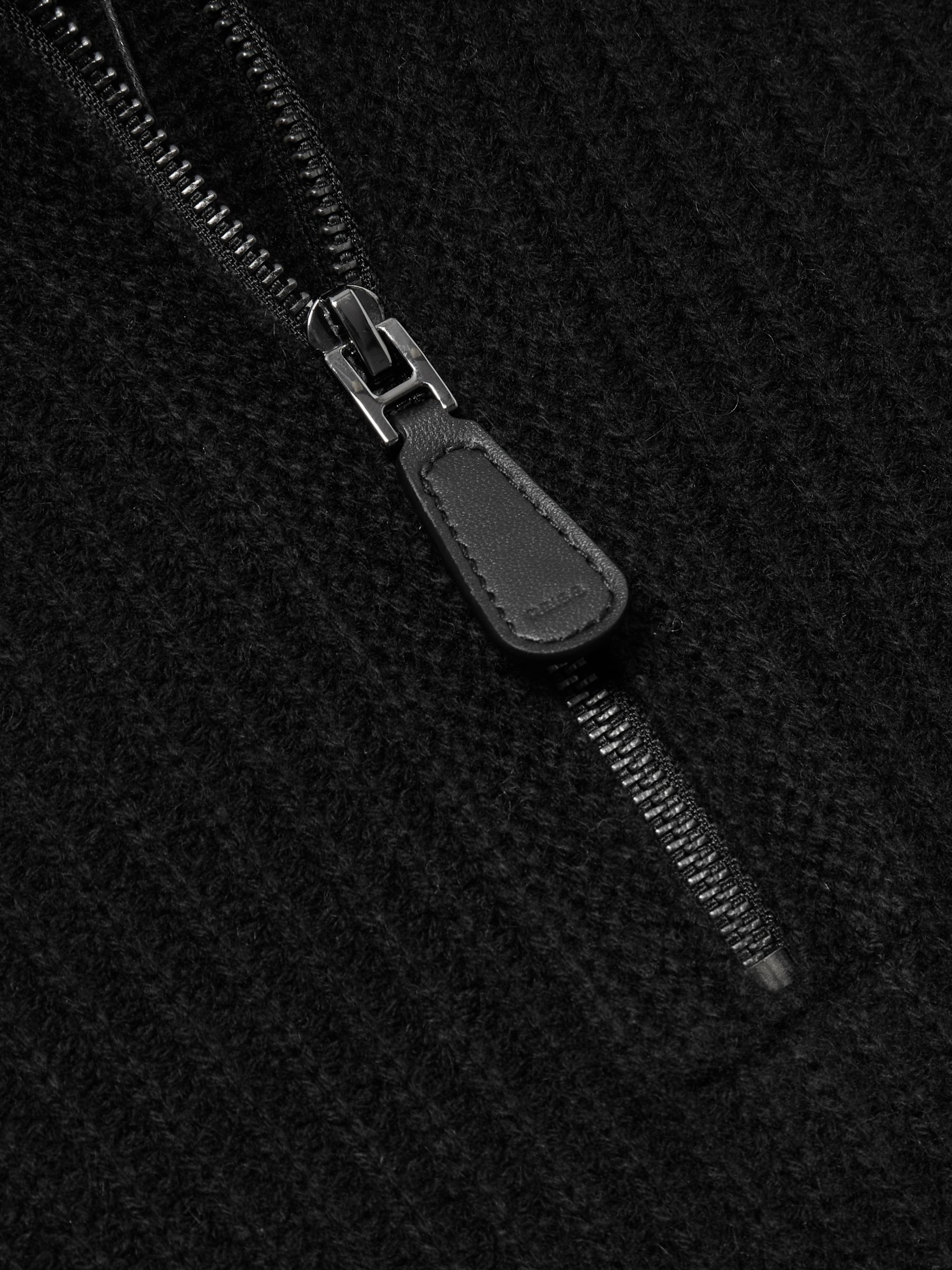 Atelier Ribbed-Cashmere Funnel-Neck Jumper in Black - Image 6 of 6