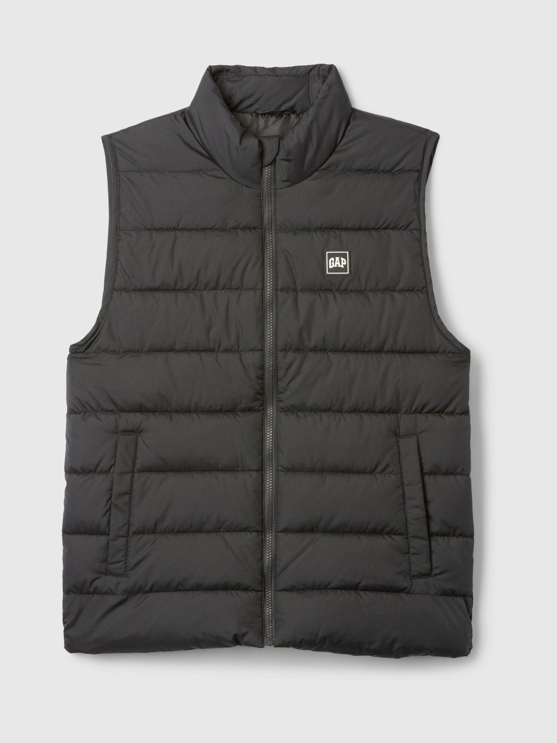 Black Logo Water Resistant Puffer Gilet Jacket - Image 5 of 6