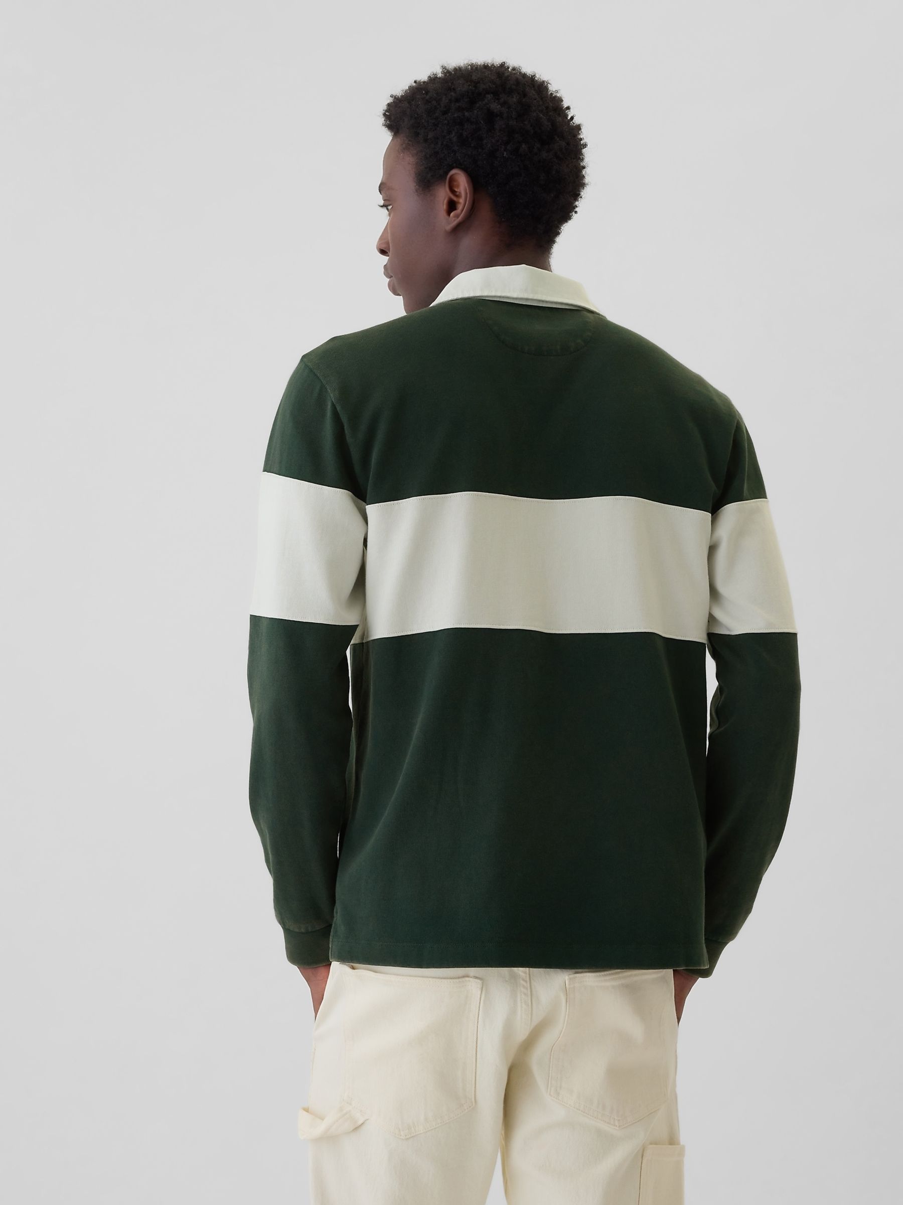 Green Rugby Polo Shirt - Image 6 of 9