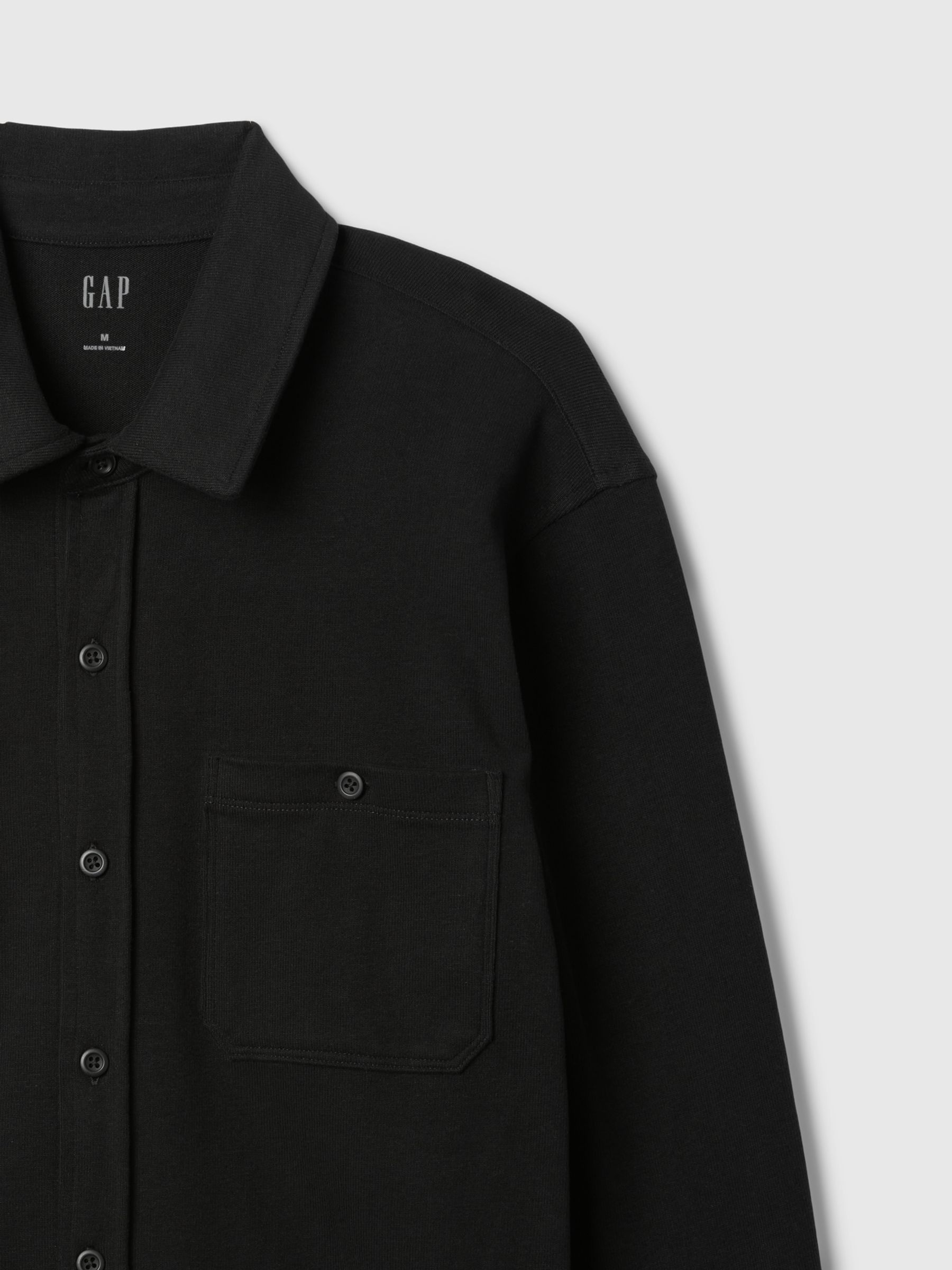 Black Jersey Long Sleeve Shirt - Image 5 of 5