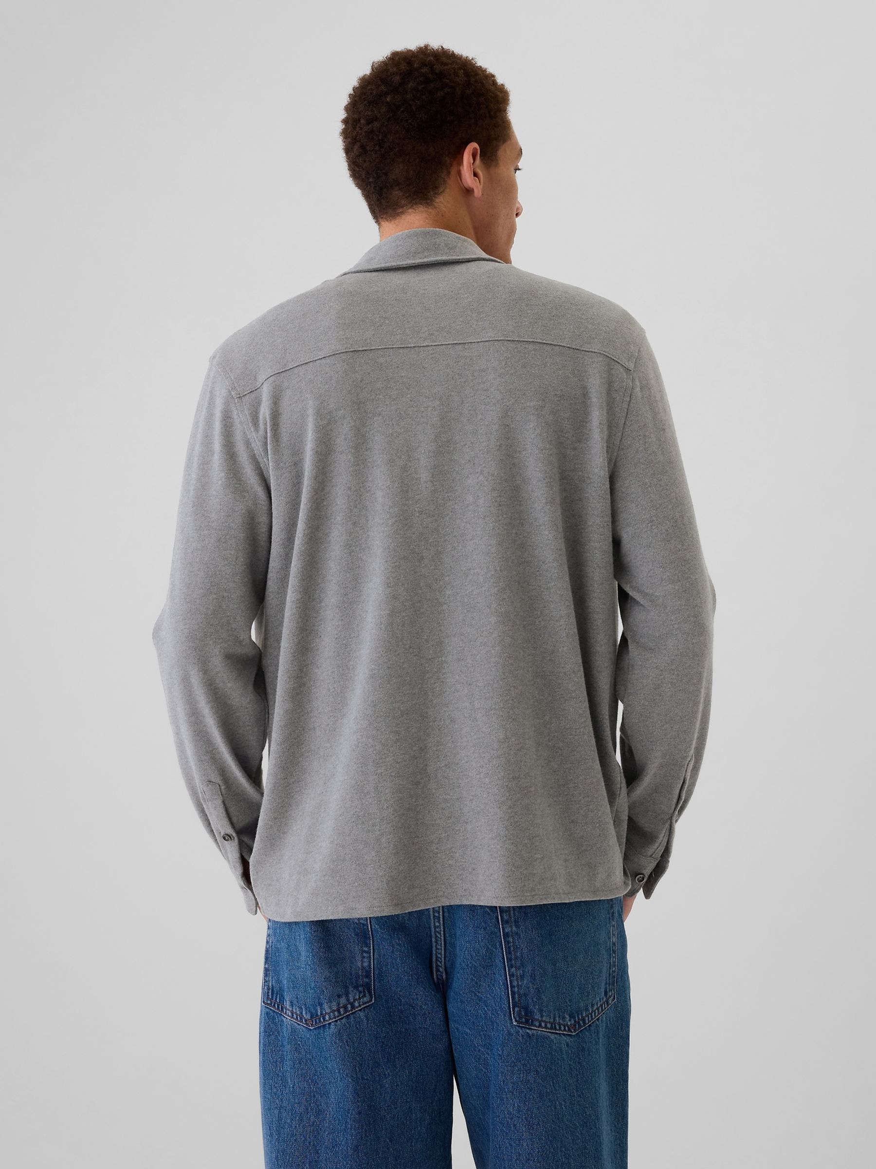 Grey Jersey Long Sleeve Shirt - Image 2 of 4