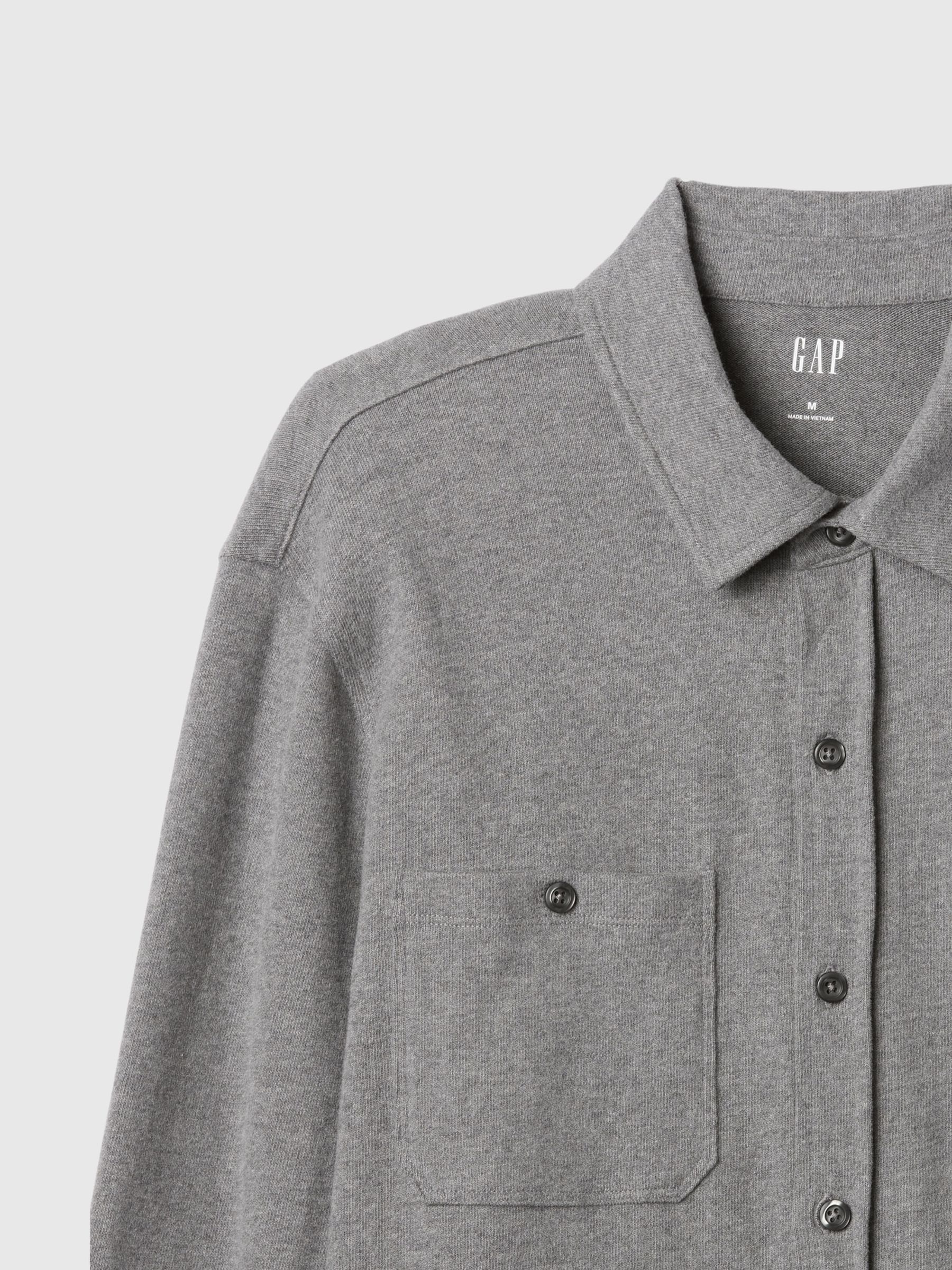 Grey Jersey Long Sleeve Shirt - Image 4 of 4