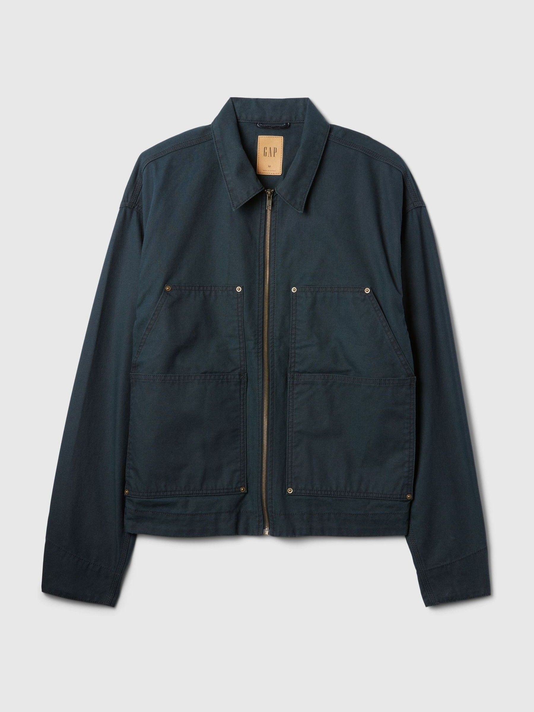 Blue Canvas Chore Jacket - Image 2 of 5