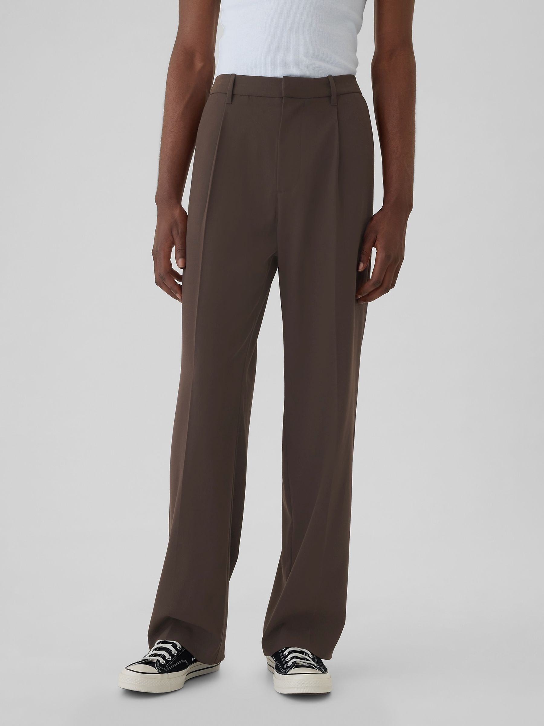 Brown 365 Pleated Trousers - Image 2 of 6