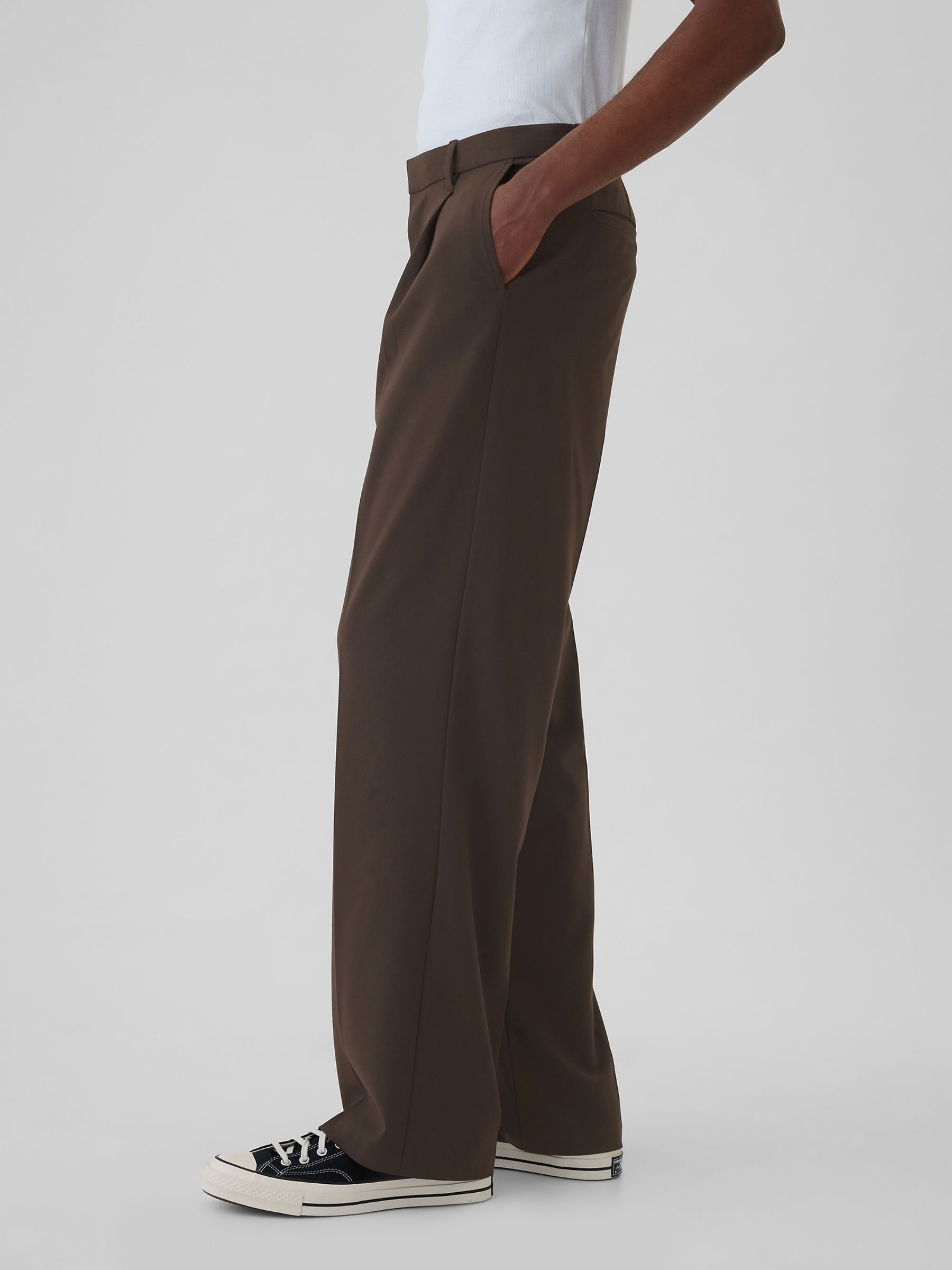 Brown 365 Pleated Trousers - Image 4 of 6