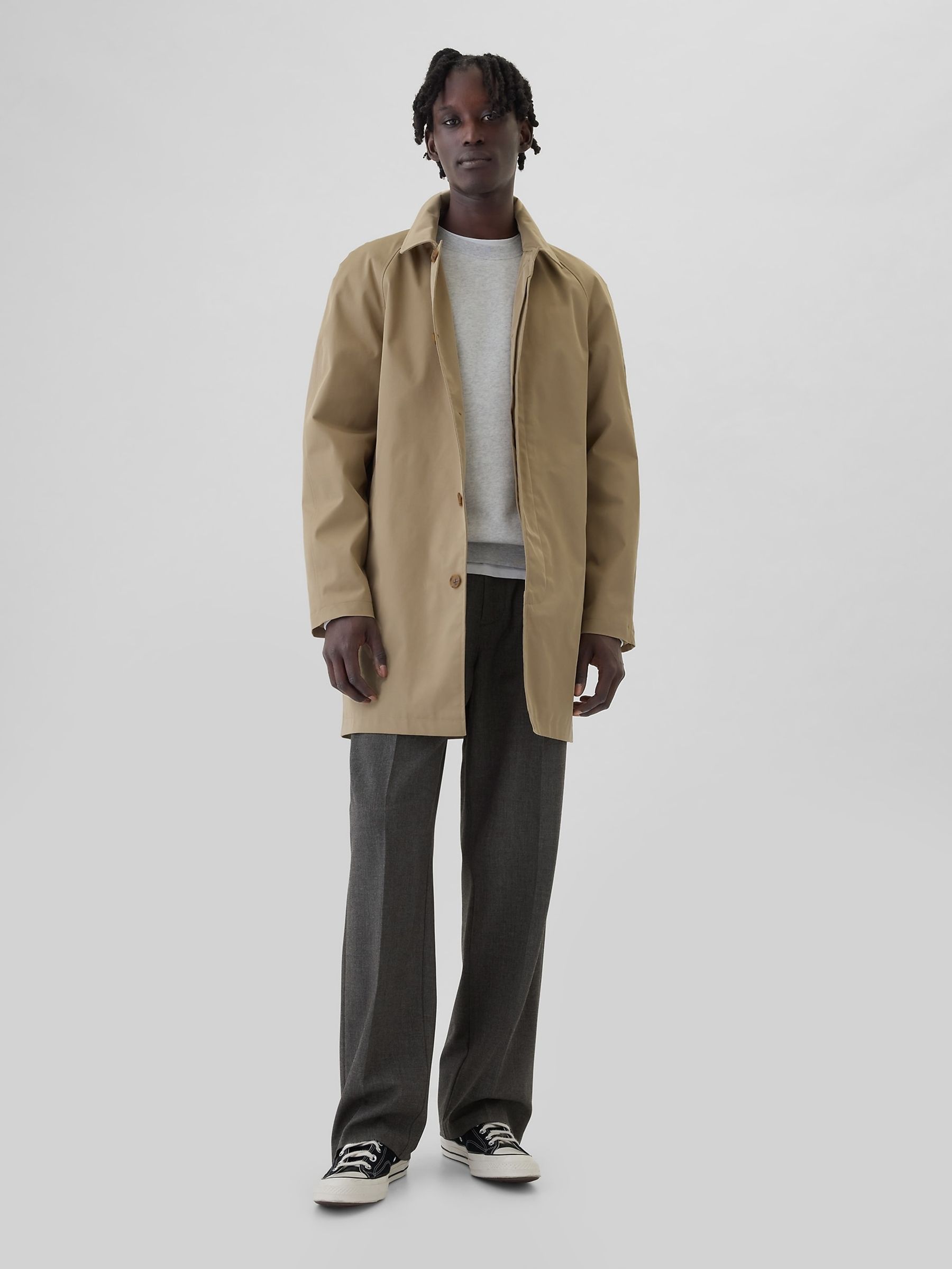 Grey 365 Pleated Trousers - Image 1 of 6