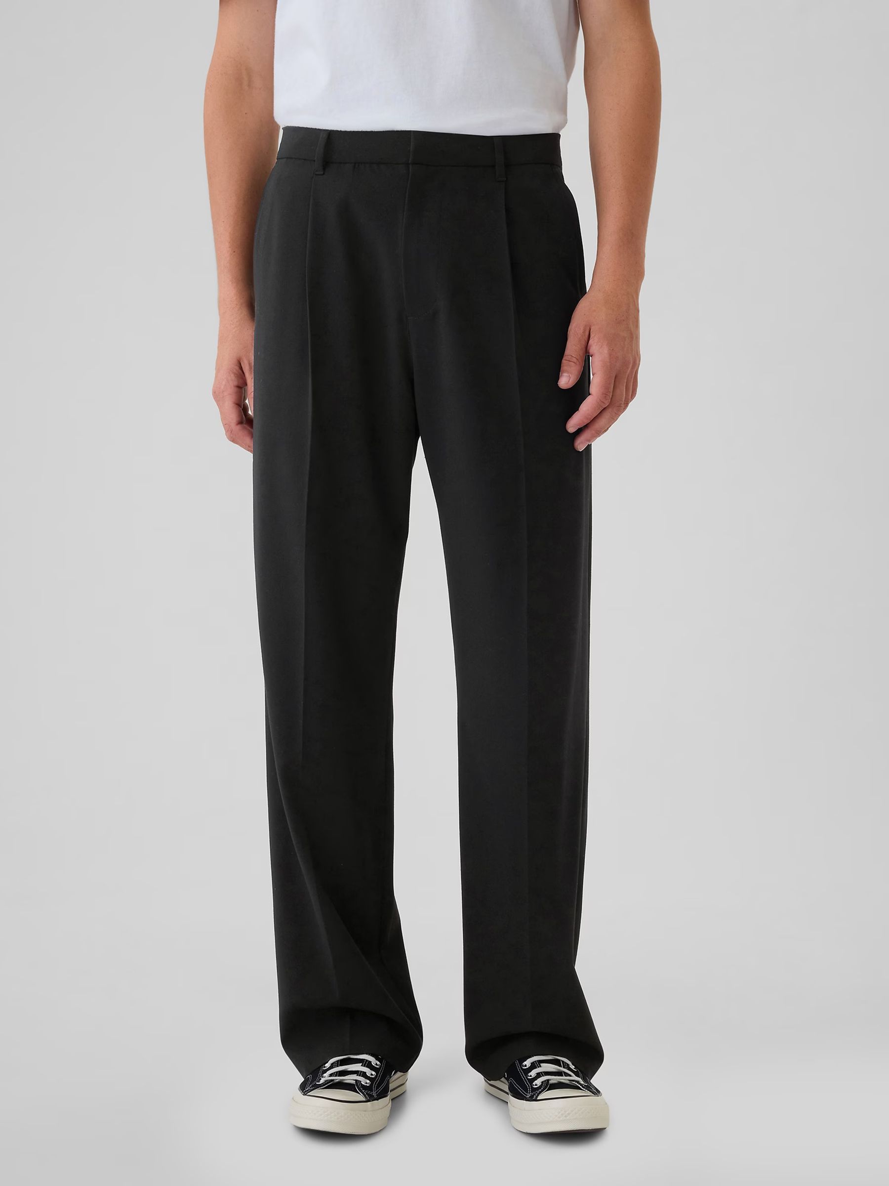 Black 365 Pleated Trousers - Image 2 of 6