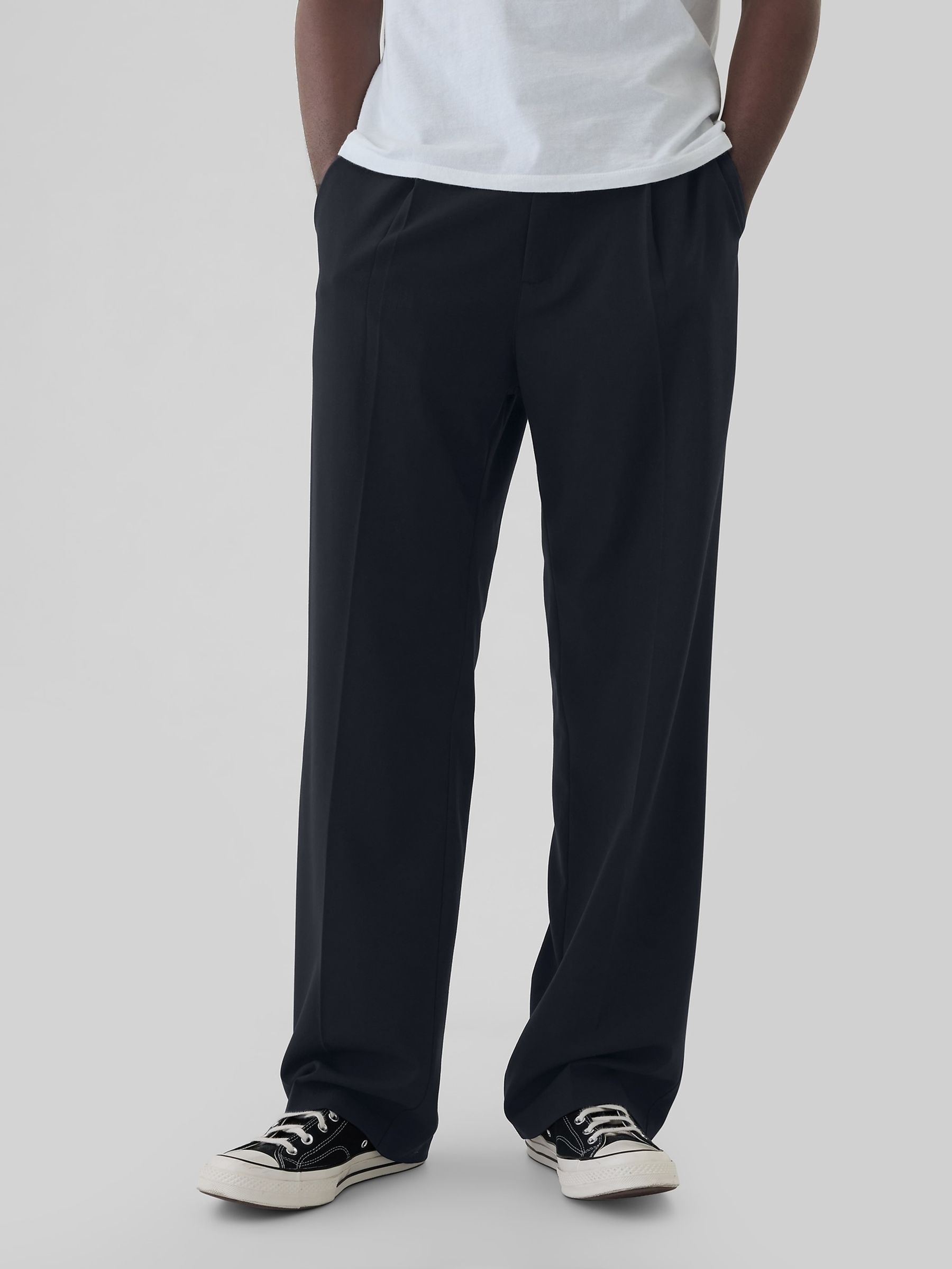Navy Blue 365 Pleated Trousers - Image 2 of 5