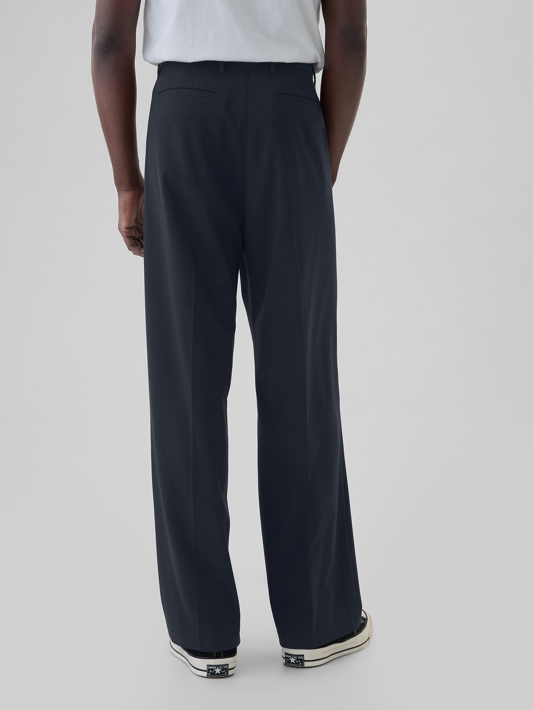 Navy Blue 365 Pleated Trousers - Image 3 of 5