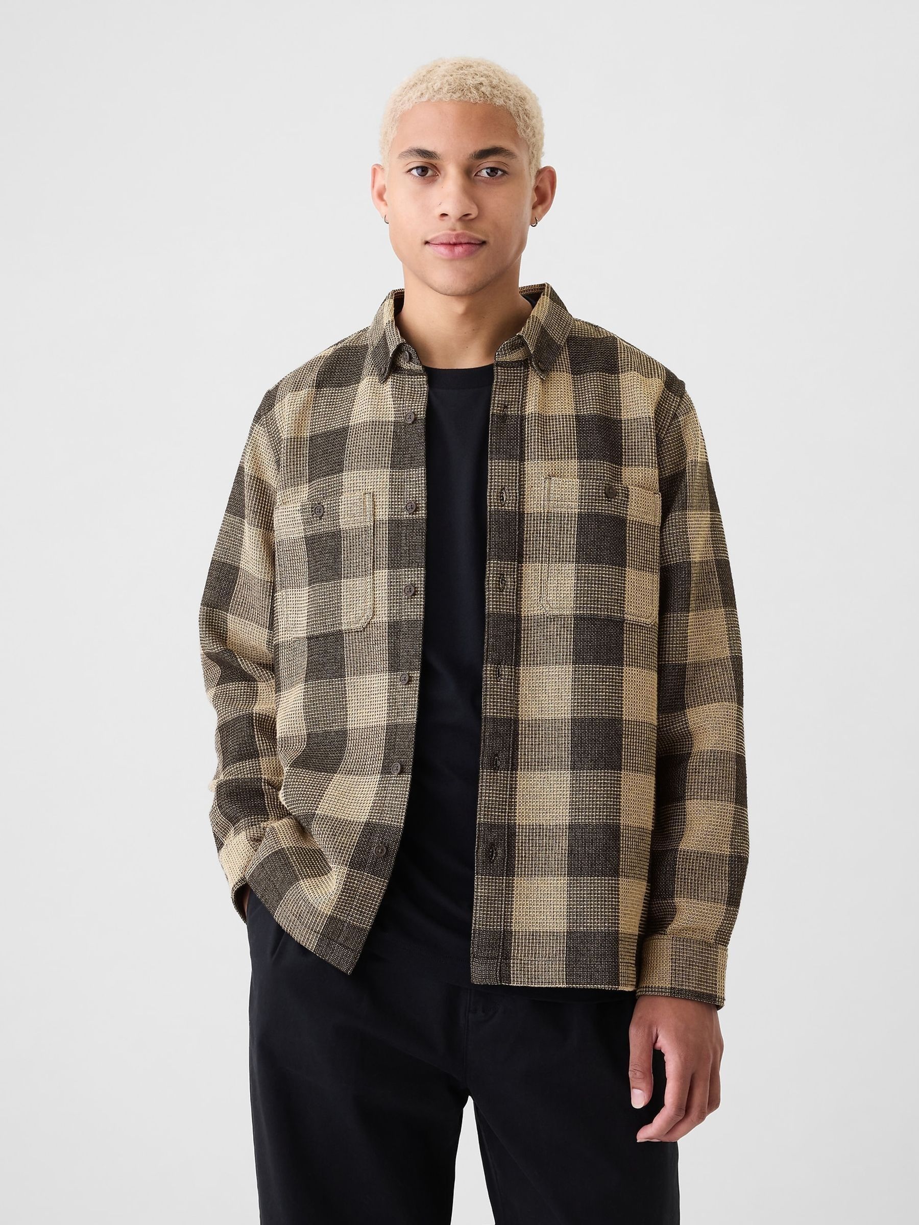 Beige Knit Overshirt - Image 1 of 1