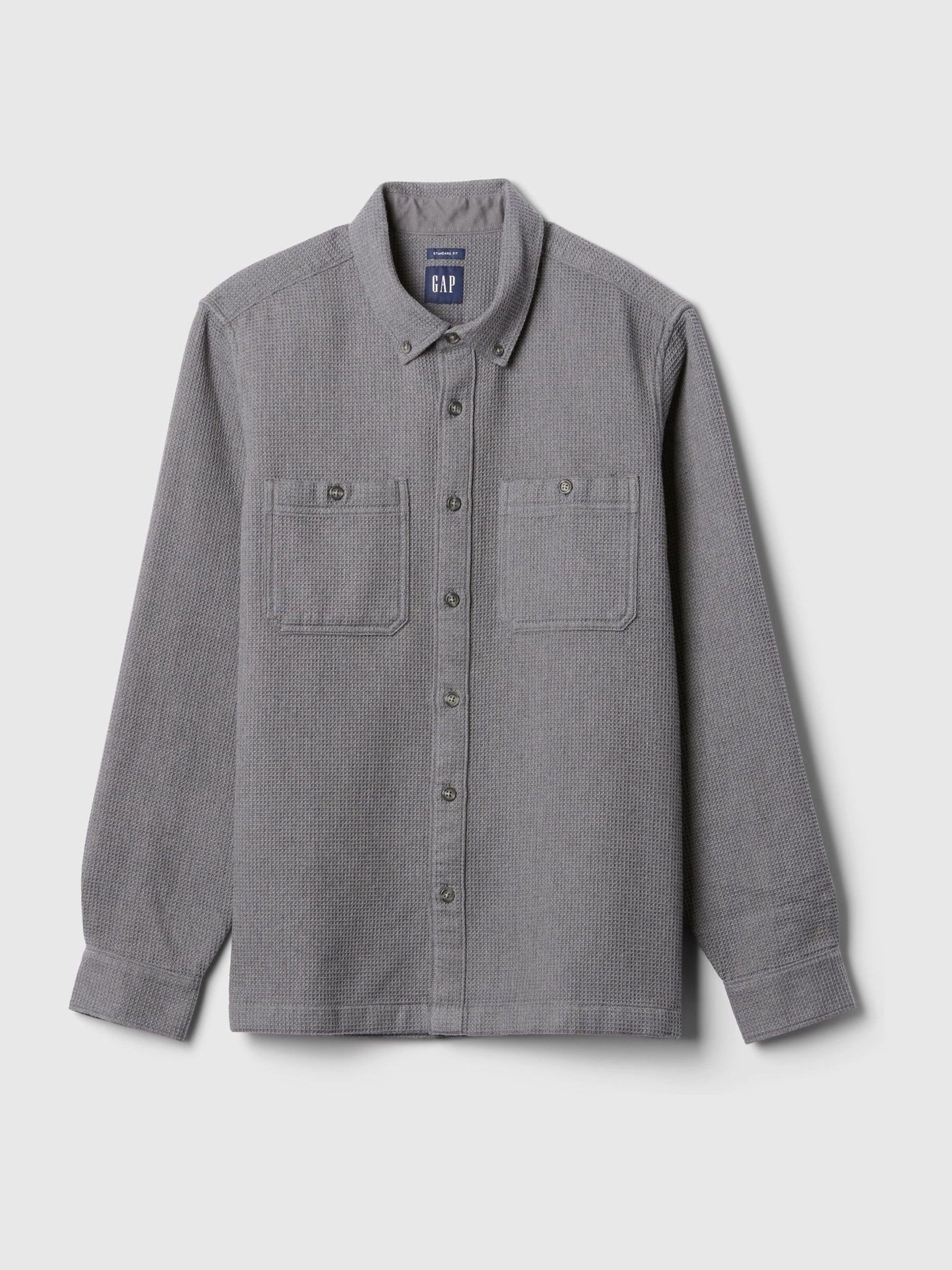 Grey Knit Overshirt - Image 4 of 5