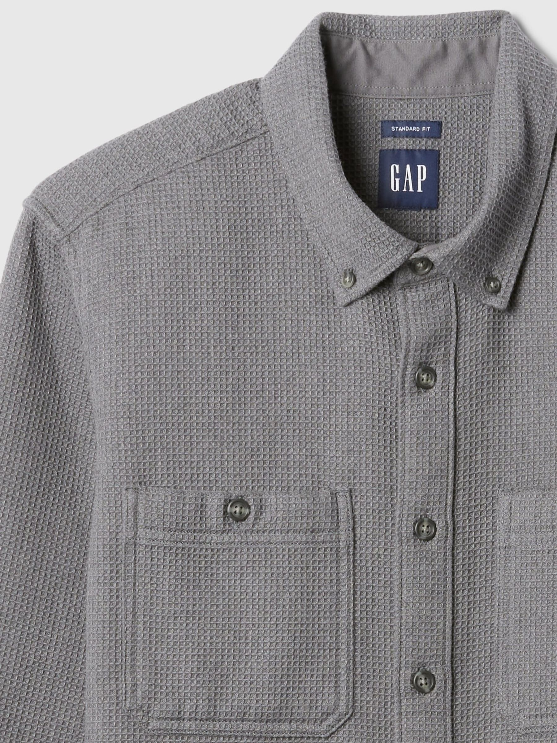 Grey Knit Overshirt - Image 5 of 5