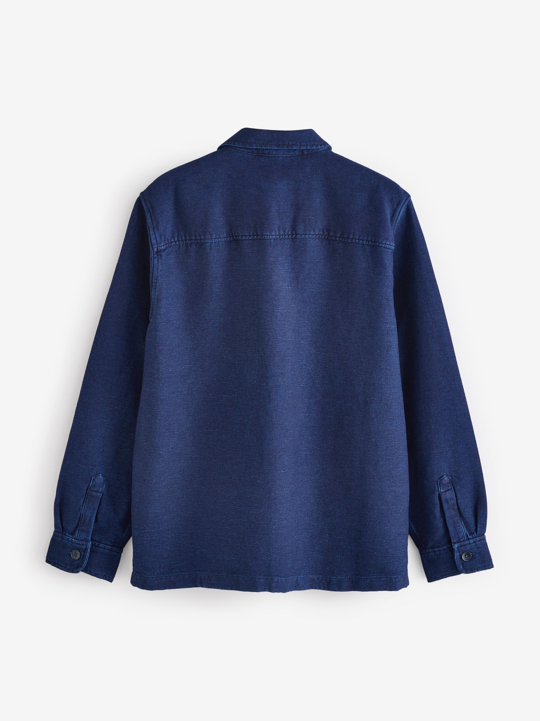 Dark Indigo Blue Denim Overshirt - Image 2 of 3