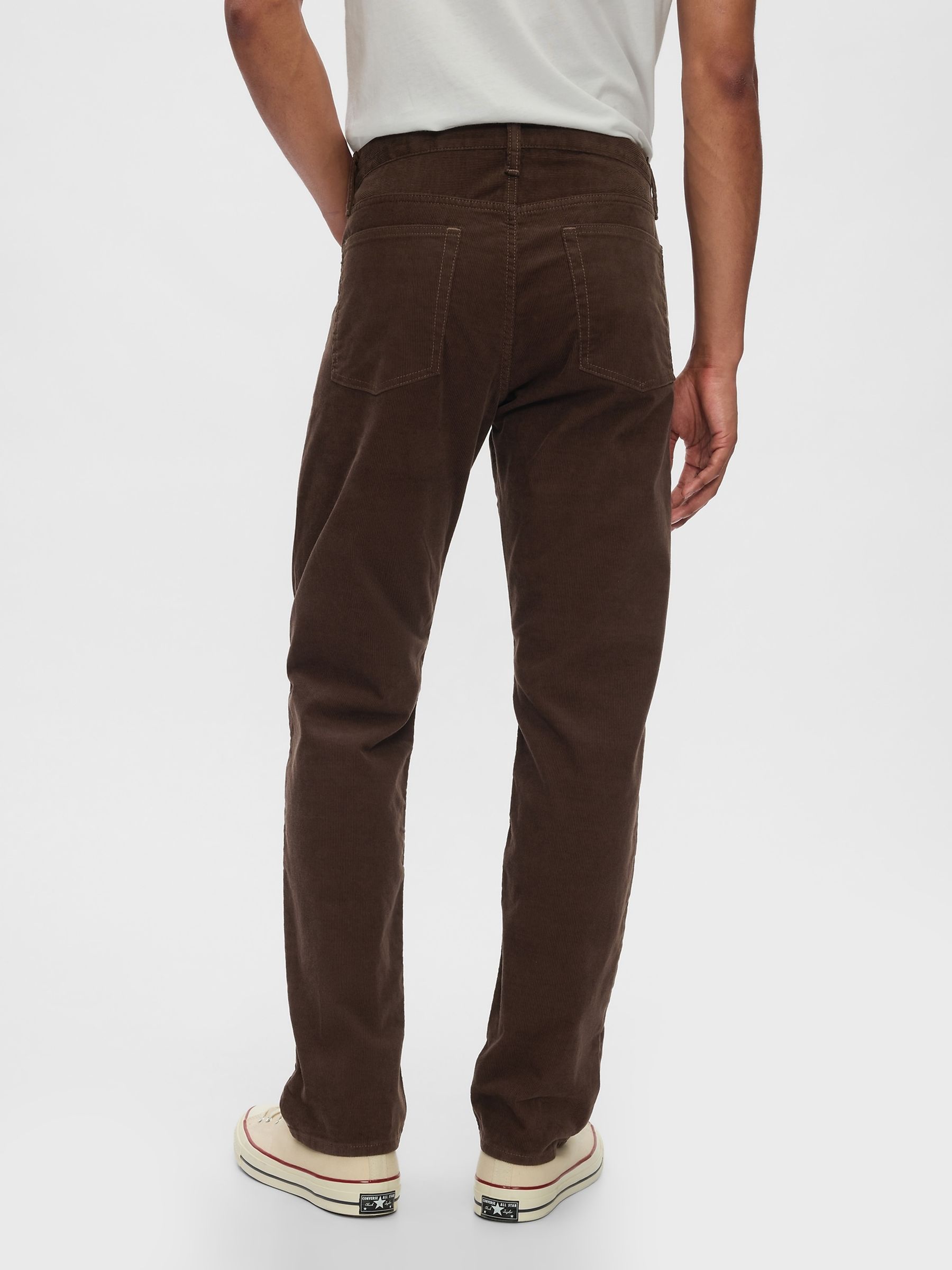 Brown Straight Corduroy Jeans - Image 3 of 5