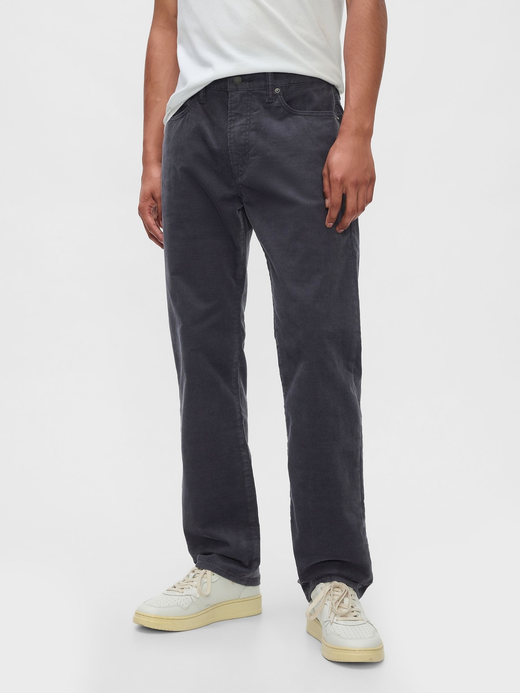 Blue Straight Corduroy Jeans - Image 1 of 5