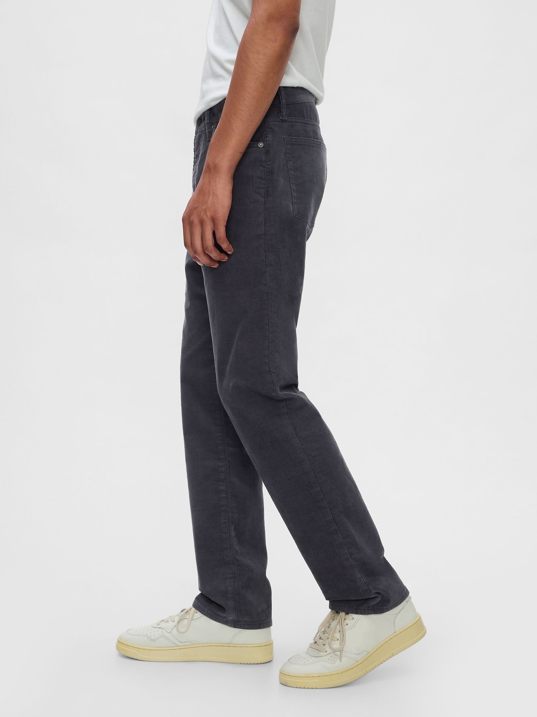 Blue Straight Corduroy Jeans - Image 3 of 5