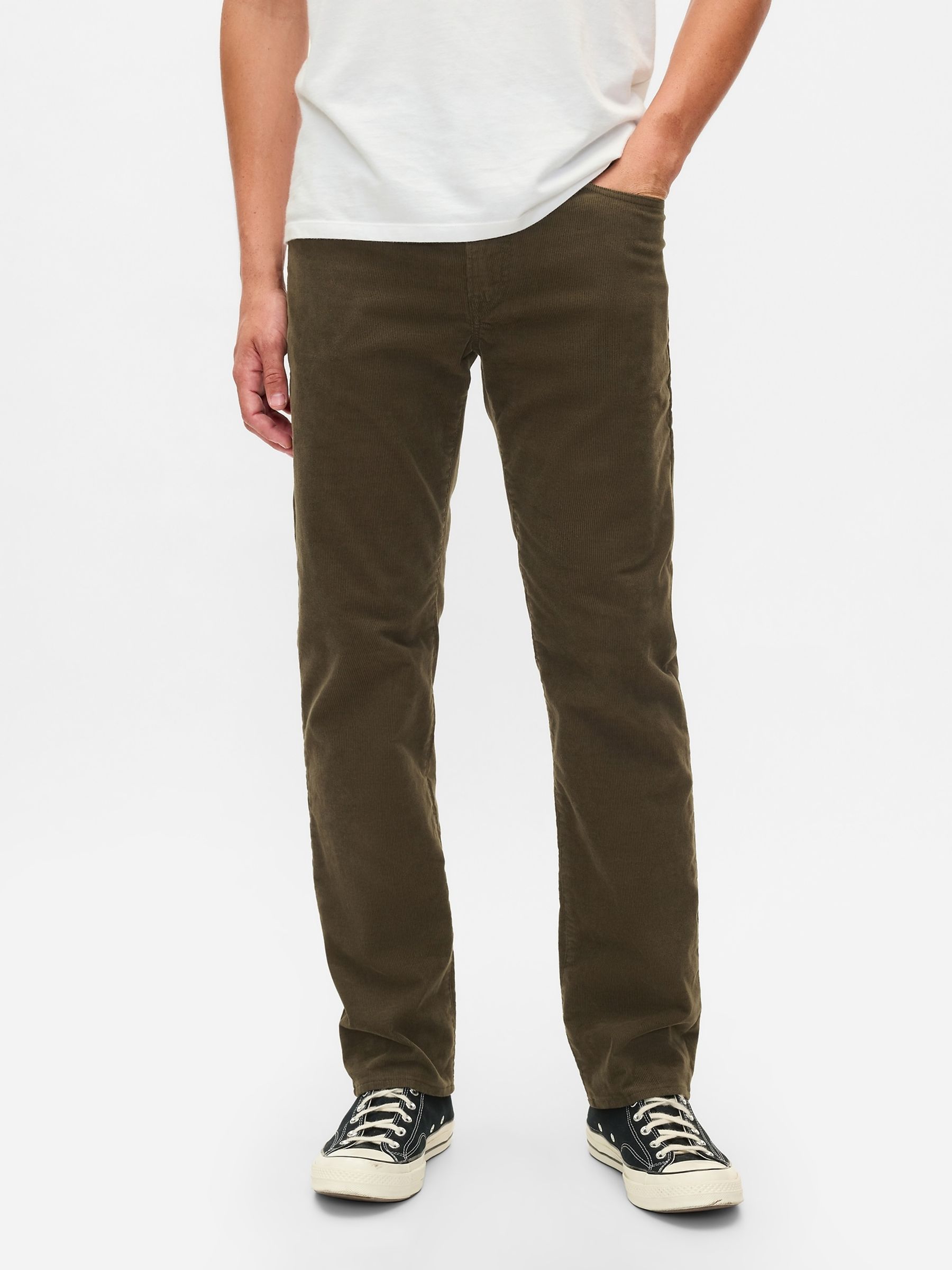 Green Straight Corduroy Jeans - Image 2 of 5
