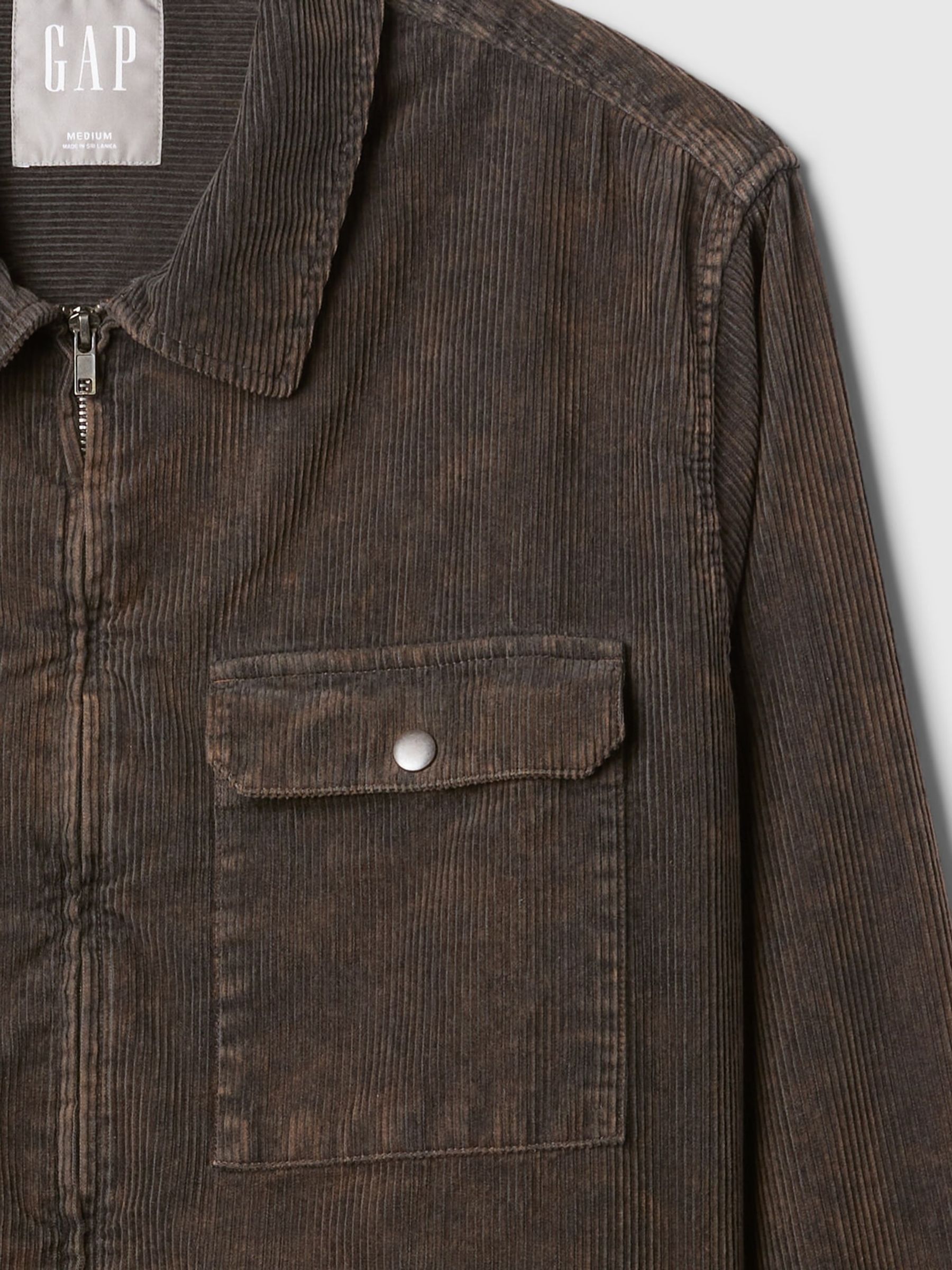 Brown Corduroy Point Collar Jacket - Image 5 of 5