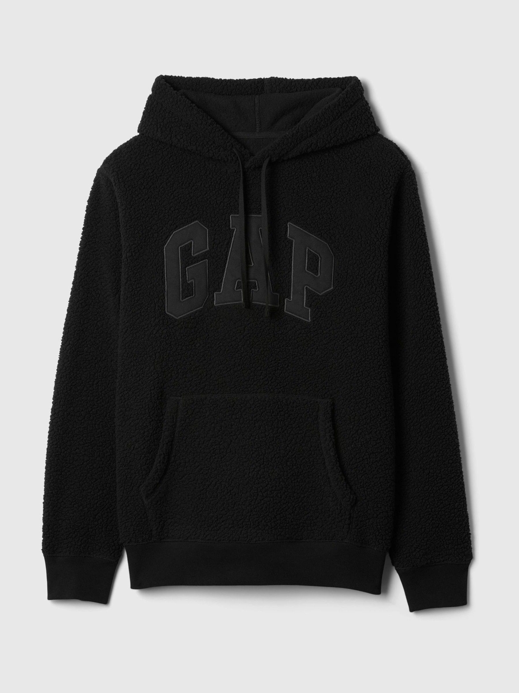 Black Logo Sherpa Hoodie - Image 5 of 5