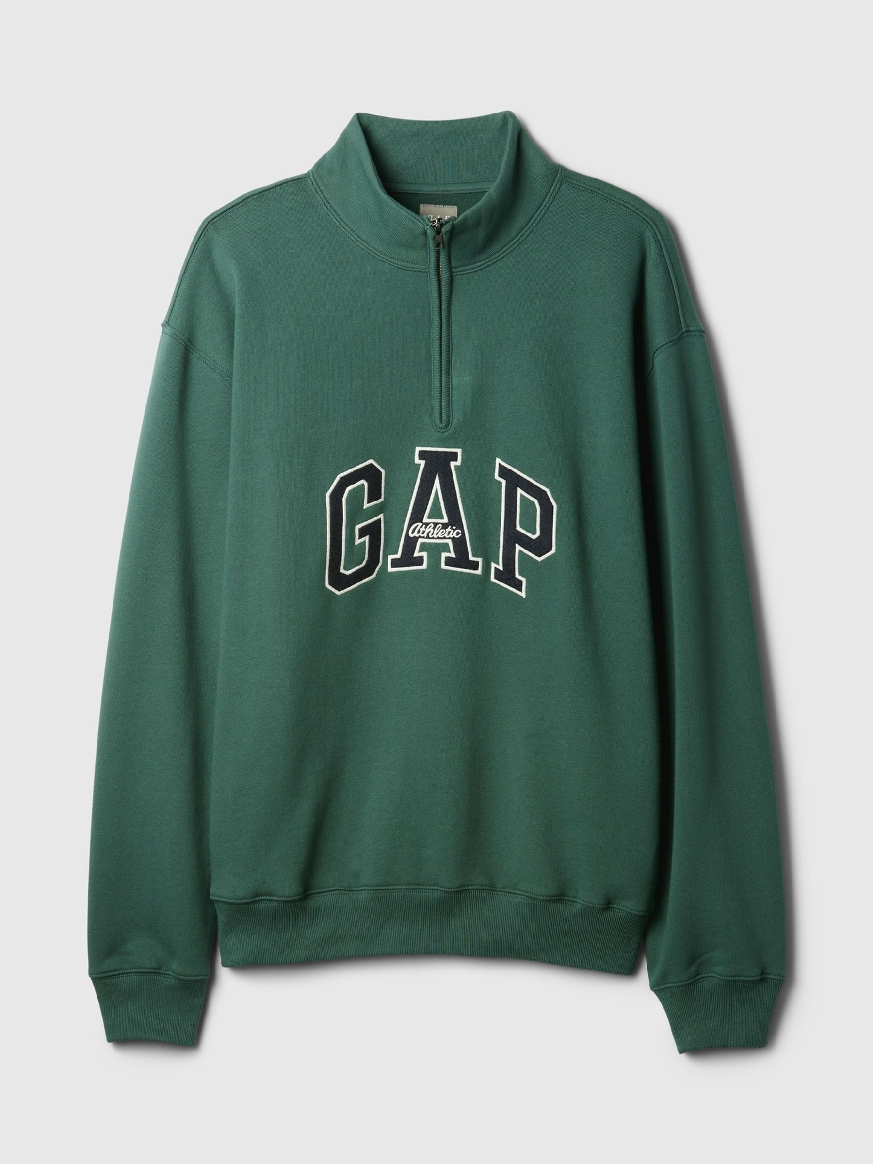 Green Heavyweight Arch Logo Pullover Jumper - Image 4 of 5